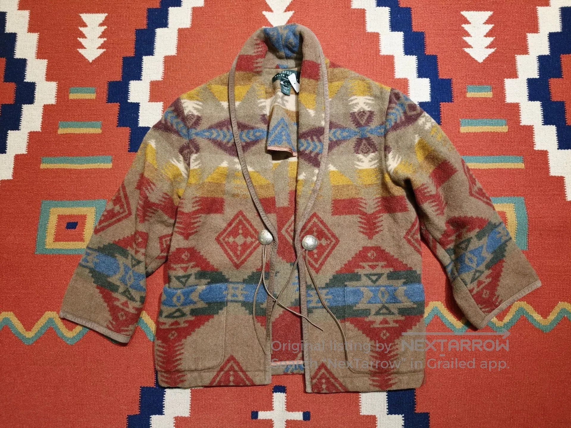 RRL Ralph Lauren Vintage Ralph Lauren Navajo Wool Cardigan. Size S / US 4 / IT 40 - 1 Thumbnail