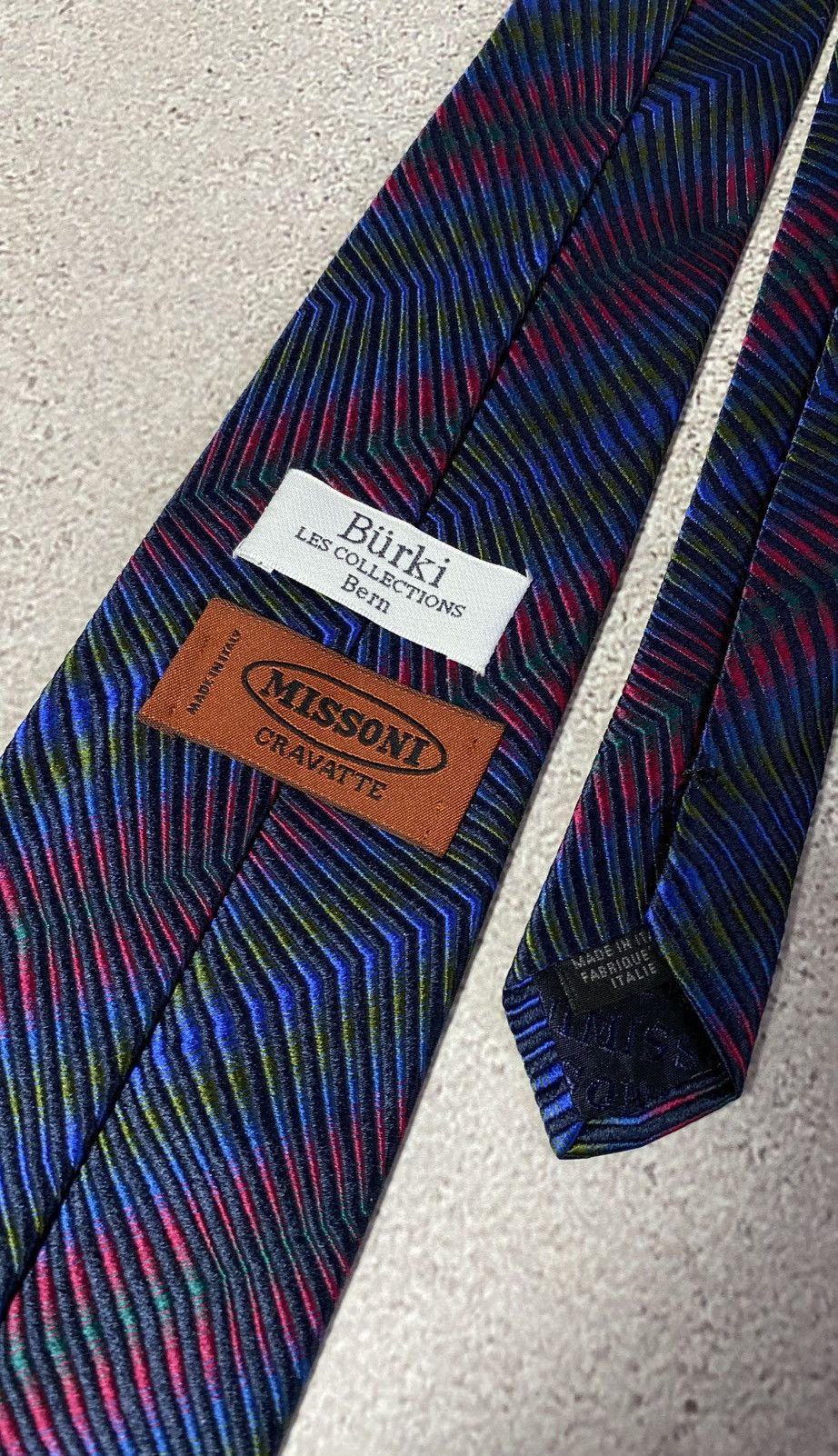 Missoni Missoni Silk Tie Multicolour Logo Size ONE SIZE - 4 Thumbnail