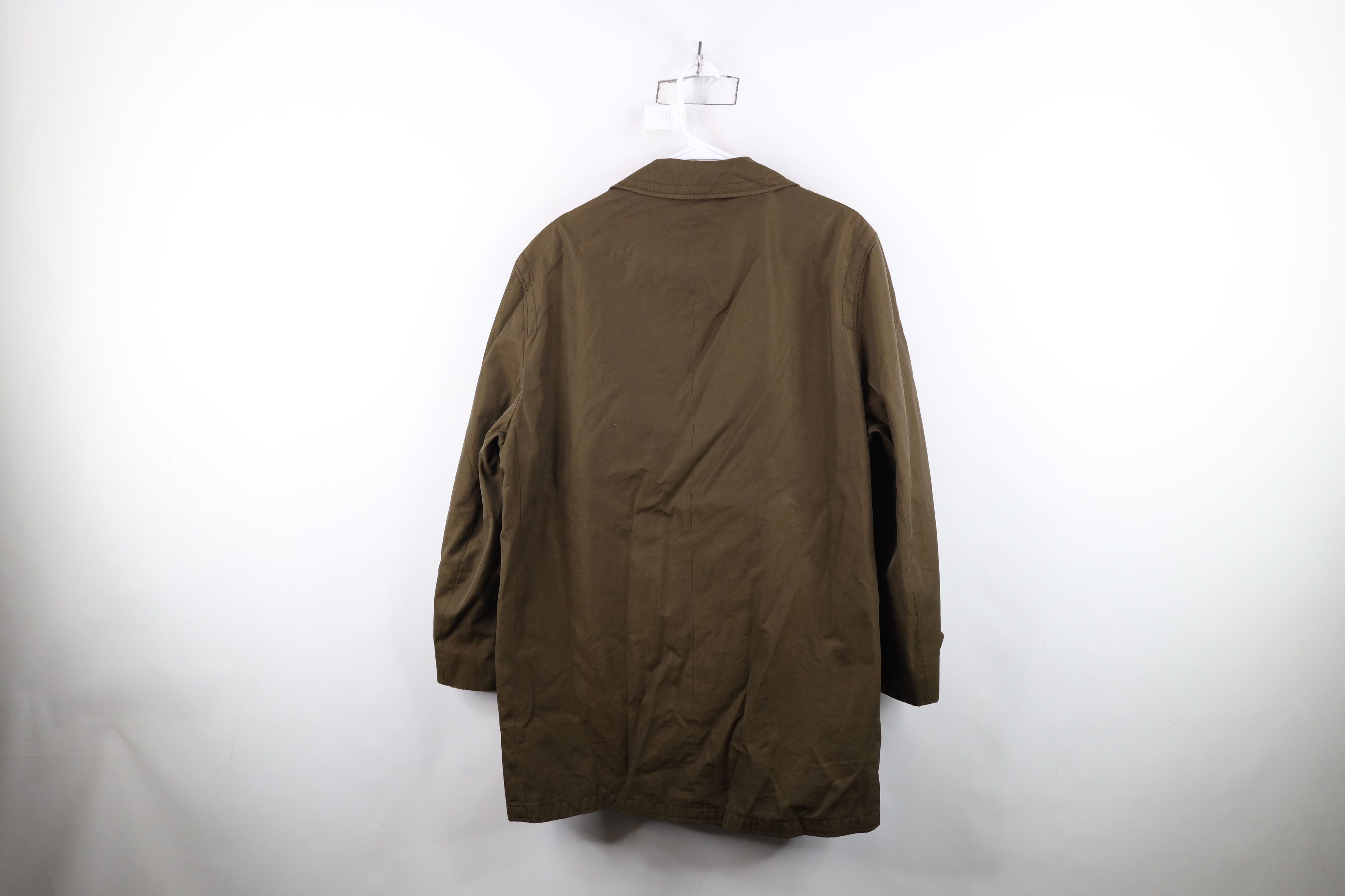 Vintage Vintage 60s 70s Streetwear Cotton Rain Coat Jacket Brown Size US XXL / EU 58 / 5 - 13 Thumbnail