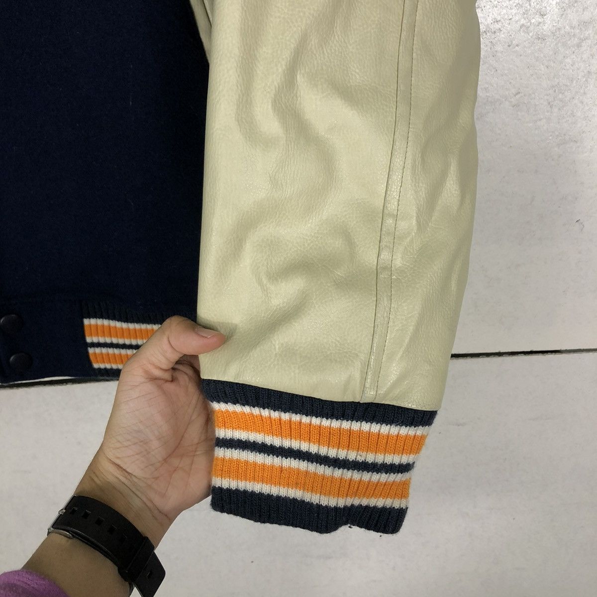 Japanese Brand 🔥VINTAGE LEATHER VARSITY JACKET CONART USA BIG LOGO Size US M / EU 48-50 / 2 - 17 Thumbnail