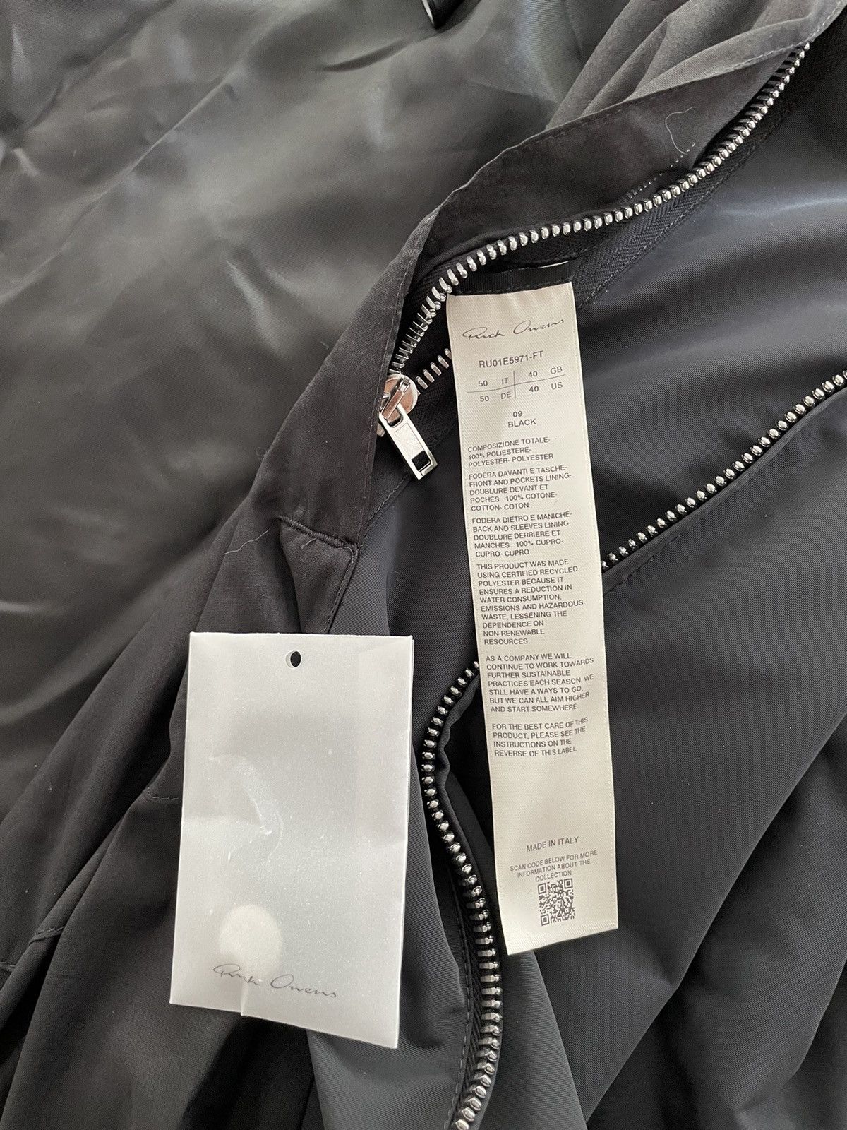 Rick Owens Black Tech Brad Coat SS25 Hollywood Size US M / EU 48-50 / 2 - 7 Thumbnail
