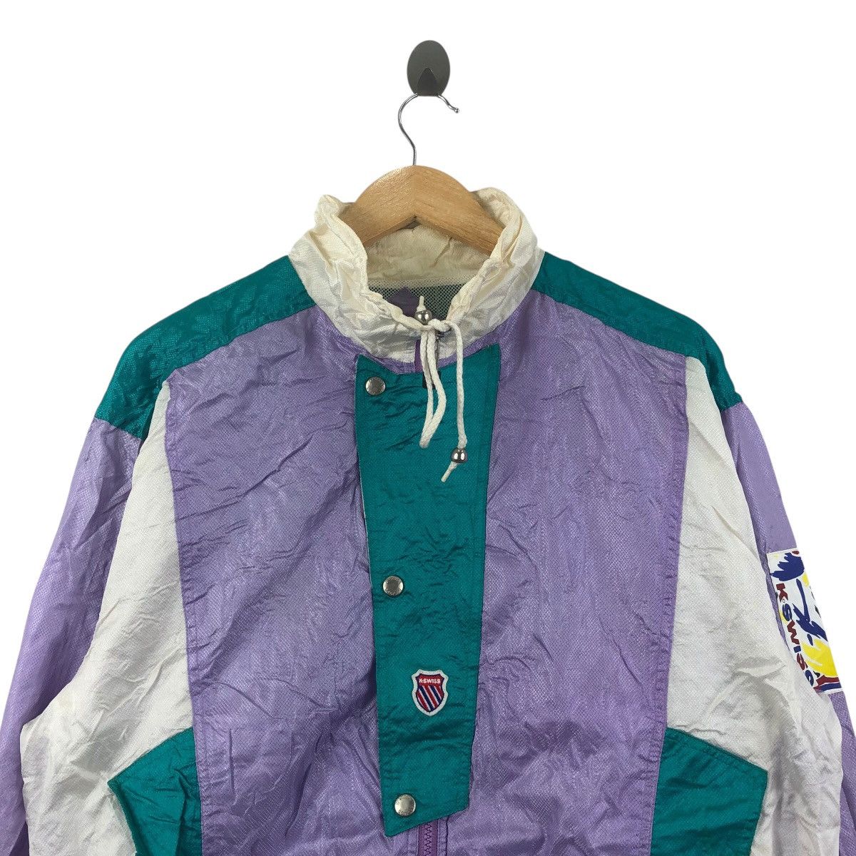 K-Swiss Vintage K-SWISS JAPAN INC Ski Trainer Jacket Size US L / EU 52-54 / 3 - 3 Thumbnail