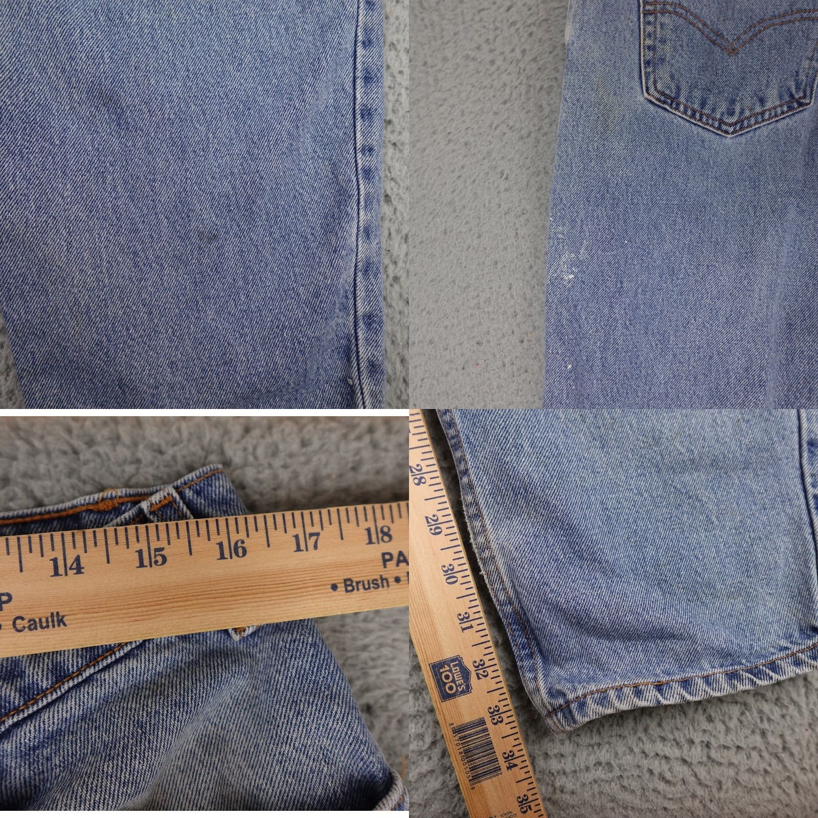 Levi's VINTAGE Levi's 550 Jeans Mens 36x34 Blue Loose Fit Light Wash 90s Size US 36 / EU 52 - 10 Thumbnail