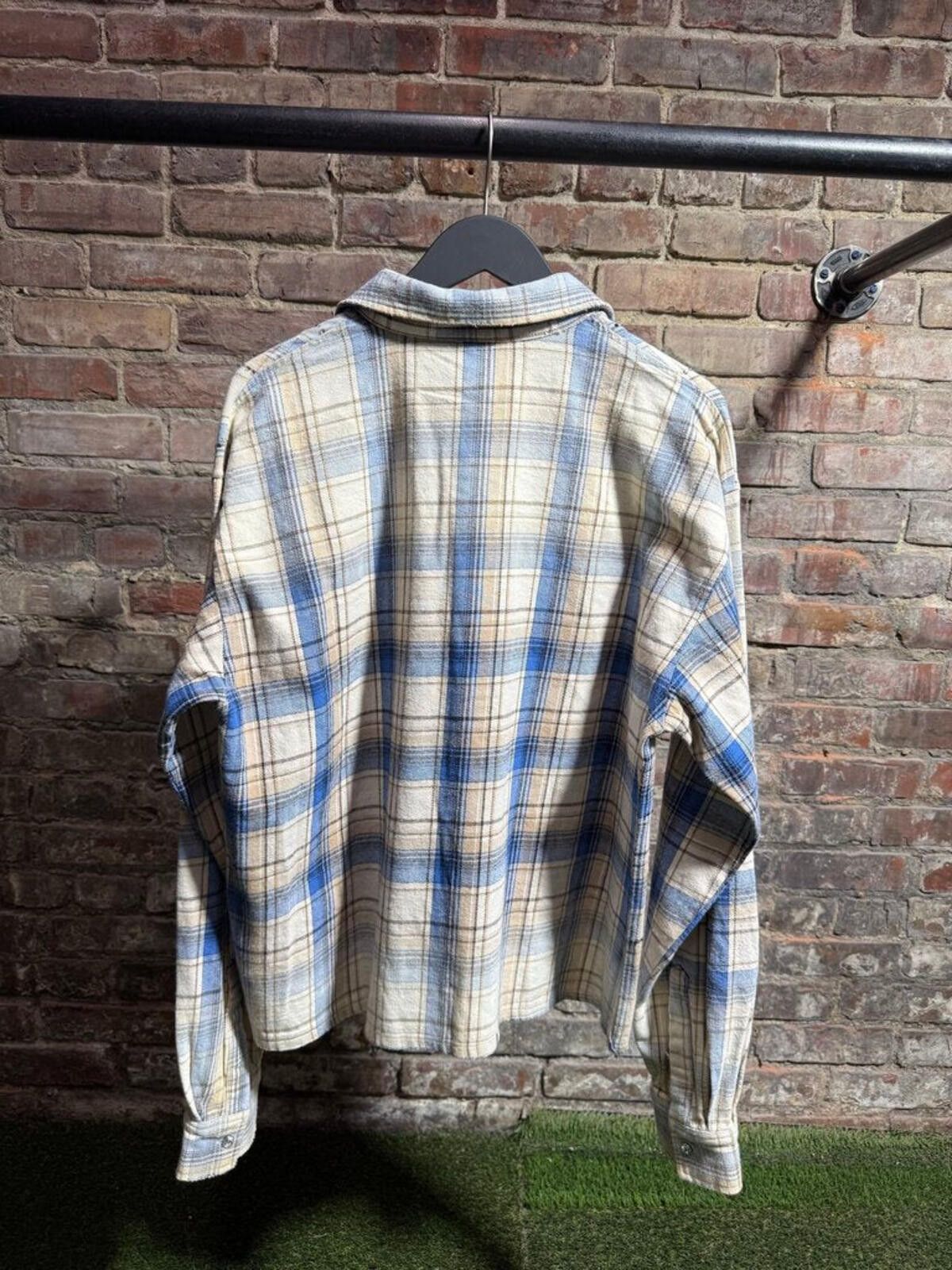 Other Vale State Cream/Blue Gemstone Flannel Sz. M Size ONE SIZE - 2 Thumbnail
