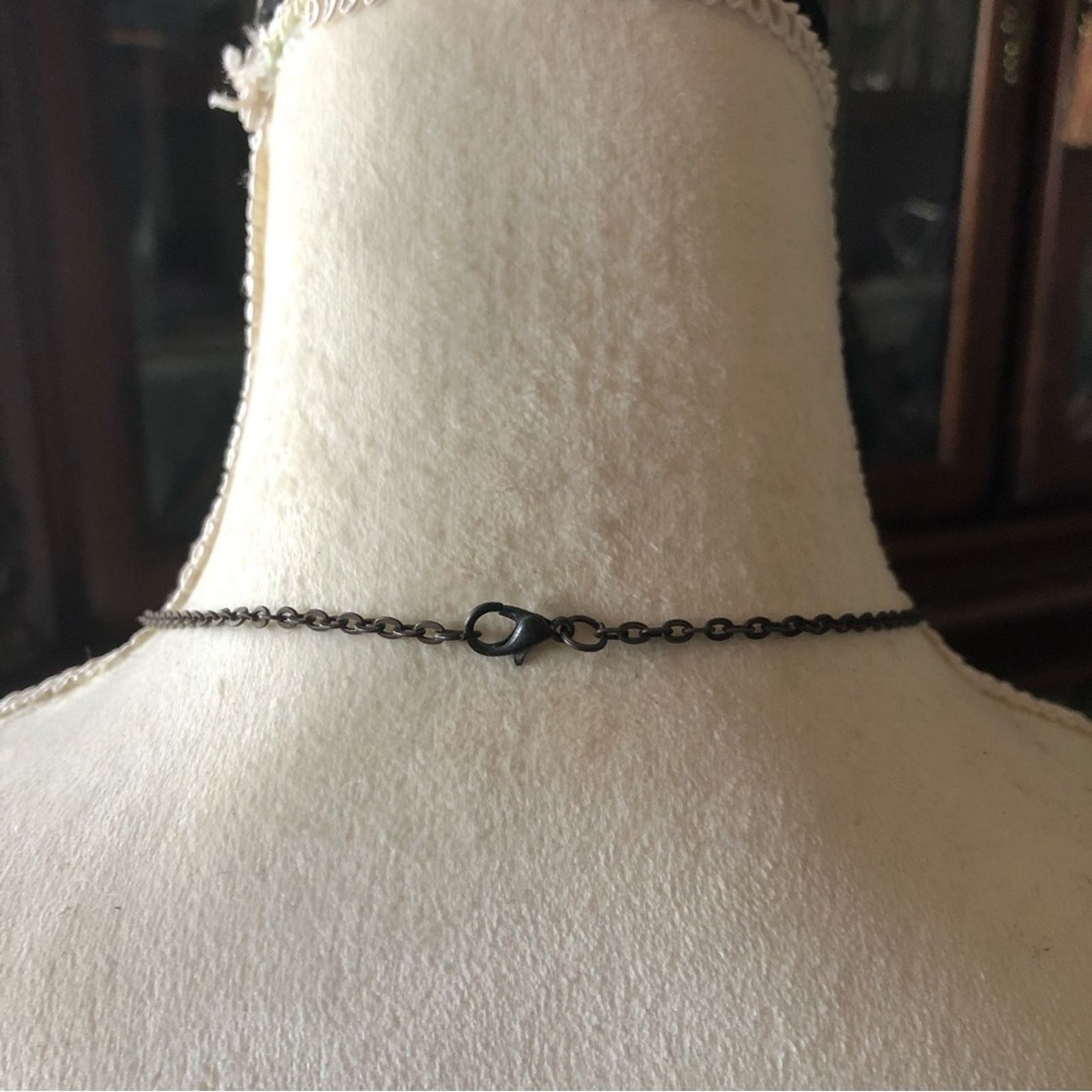 Jewelry Large brass cross with chain fringe necklace Size ONE SIZE - 6 Thumbnail