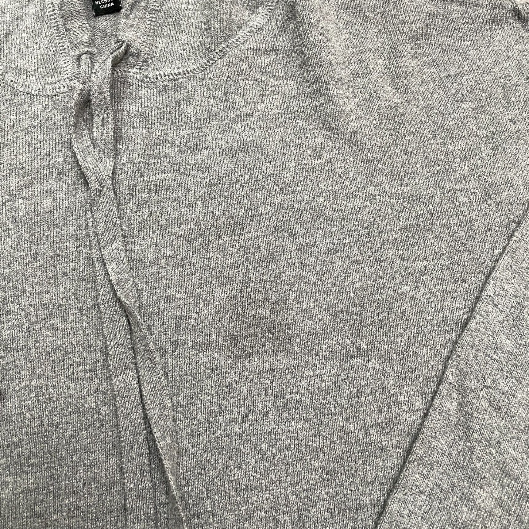 Vintage Hilary Radley Hoodie Pullover Womens Small Gray Lightweight Knit Cotton Nylon Viscose Logo Sweatshirt Casual Shirt? Size S / US 4 / IT 40 - 3 Thumbnail