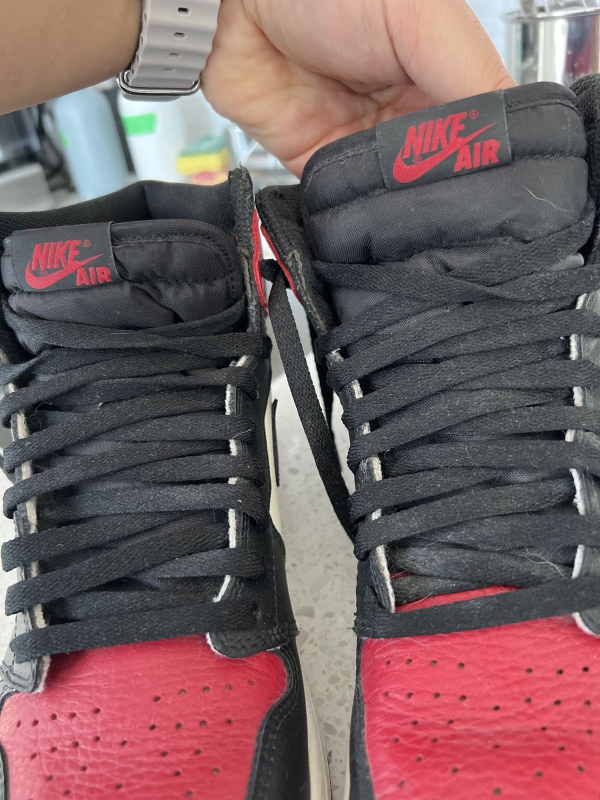 Jordan Brand Air Jordan Retro 1 High Bred Toe Size US 10.5 / EU 43-44 - 7 Thumbnail