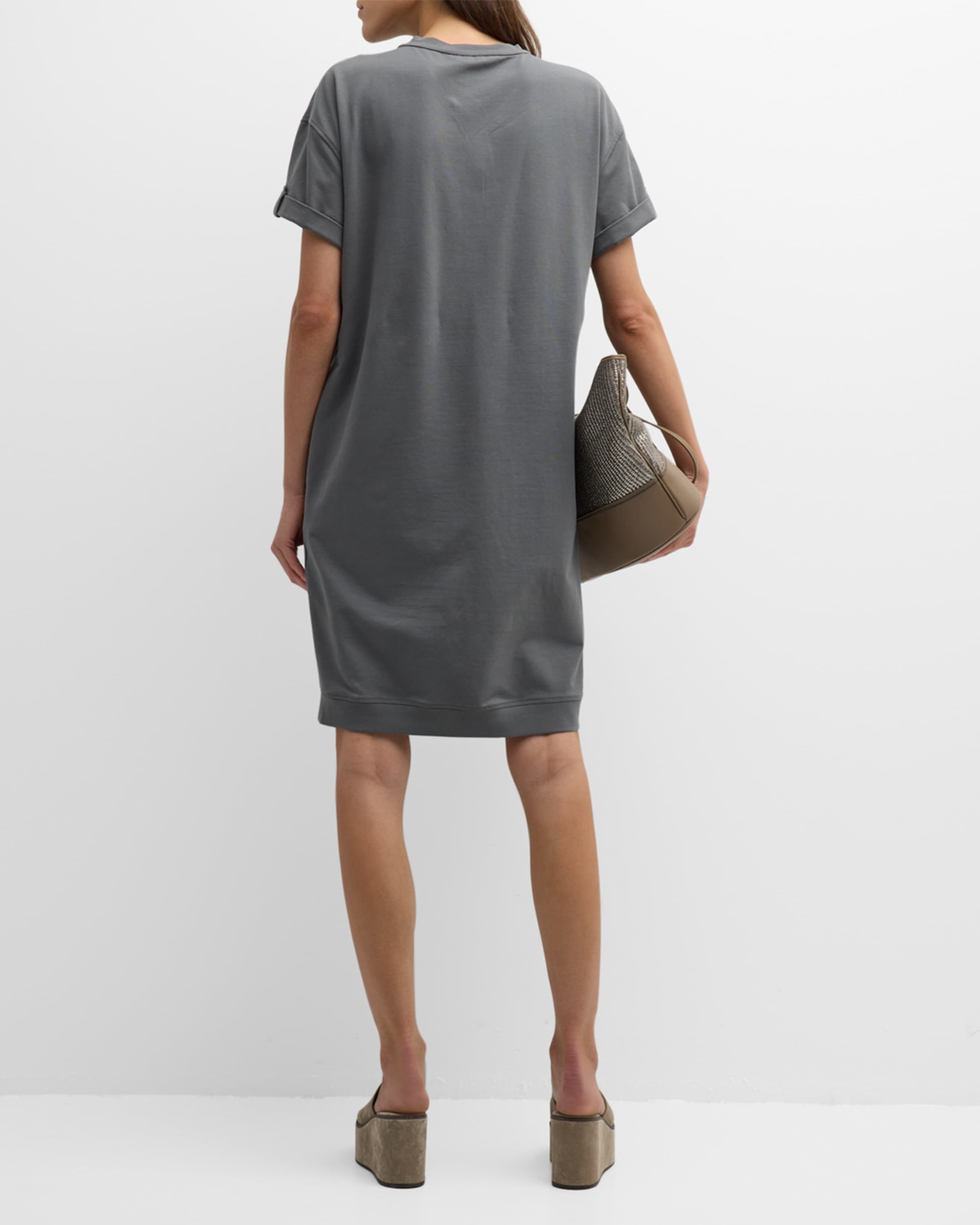 Brunello Cucinelli o1w1db10825 Dress in Charcoal/Grey Size XL / US 12-14 / IT 48-50 - 3 Thumbnail