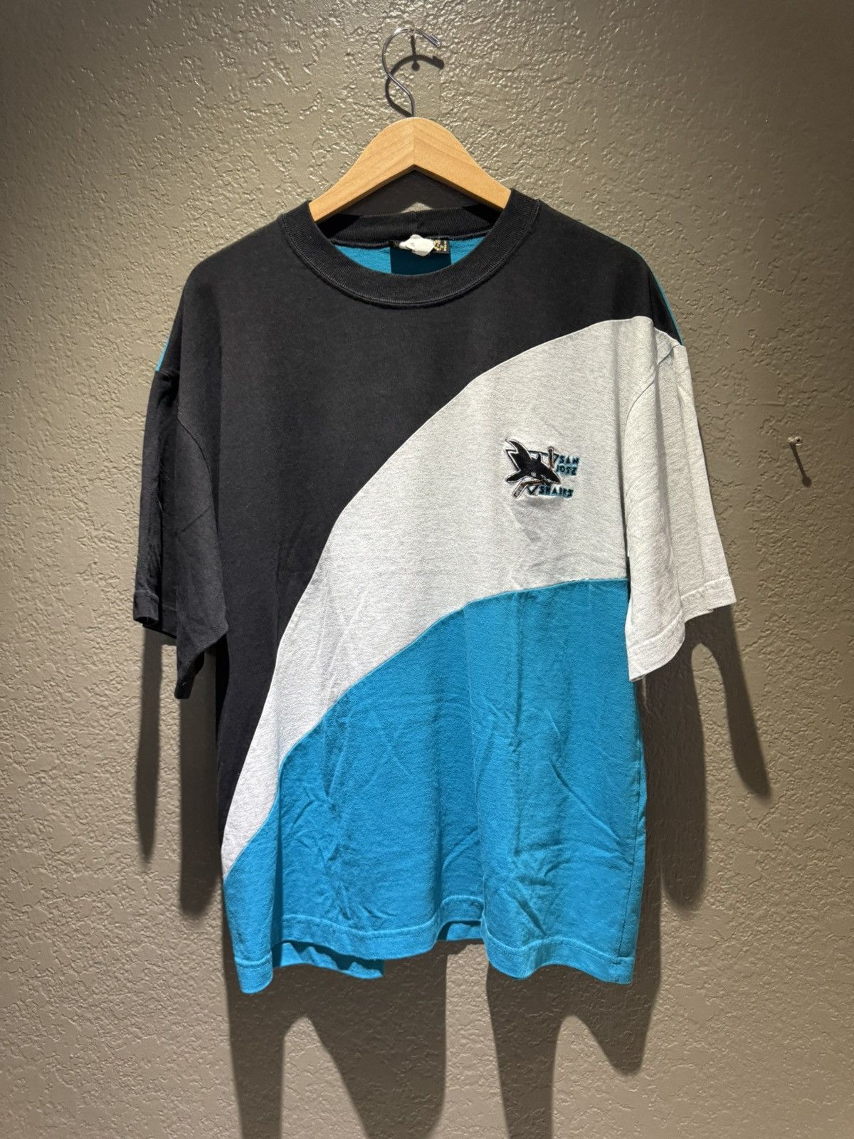 Other San Jose Sharks Small Logo Patchwork Multi Panneled Tee Size US L / EU 52-54 / 3 - 1 Thumbnail