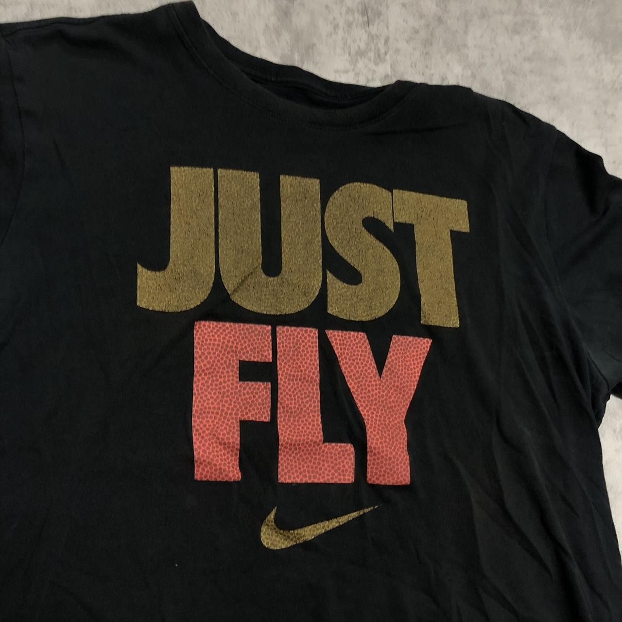 Nike Nike Just Fly black cotton t-shirt #NikeTee Size US XL / EU 56 / 4 - 2 Thumbnail