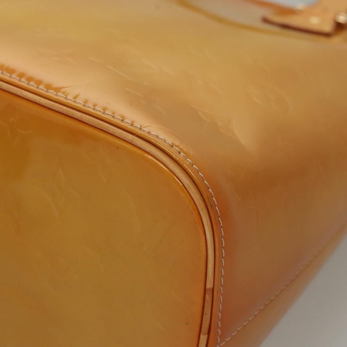 Louis Vuitton LOUIS VUITTON Monogram Vernis Houston Hand Bag Jaune M91121 Size ONE SIZE - 14 Thumbnail