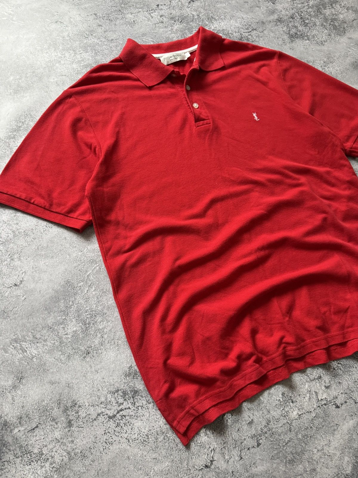 Yves Saint Laurent Vintage Yves Saint Laurent Red Polo T-Shirt size L Size US L / EU 52-54 / 3 - 3 Thumbnail