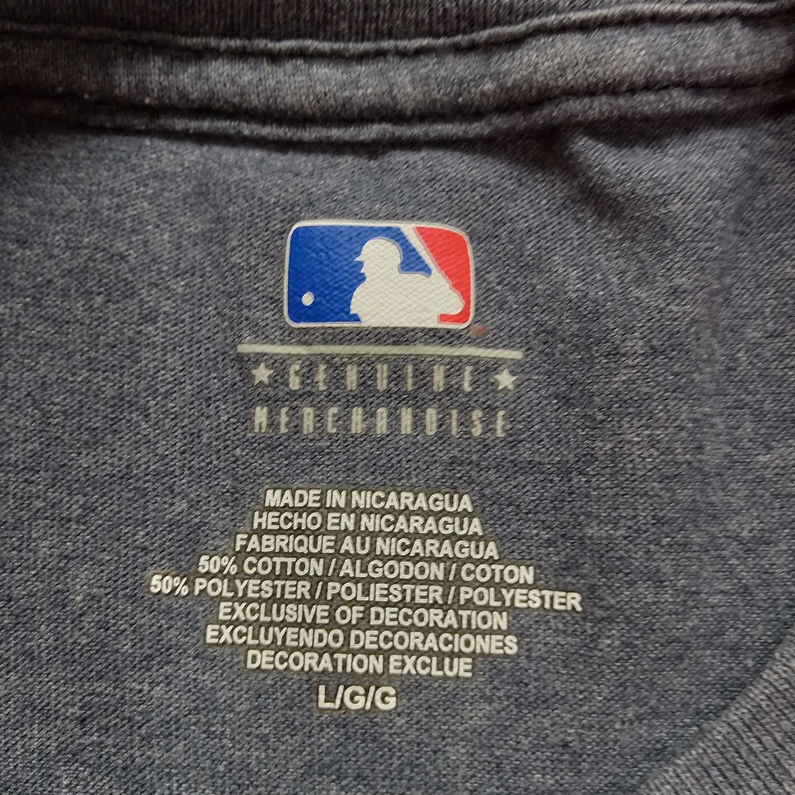 & Other Stories Cleveland Indians Baseball T-Shirt L Men's Short Sleeve Blue Size US L / EU 52-54 / 3 - 4 Thumbnail