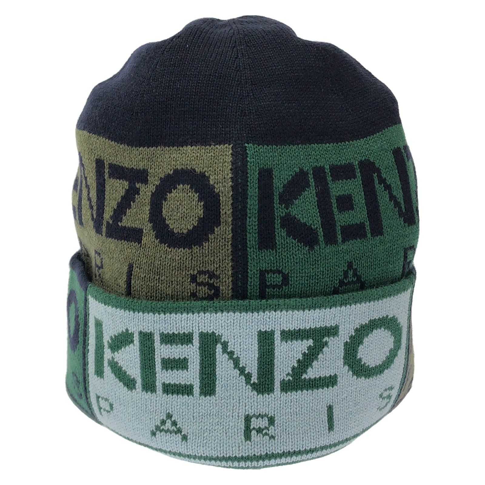 Kenzo Kenzo Knit Cap Beanie Cotton Blue Size ONE SIZE - 1 Thumbnail