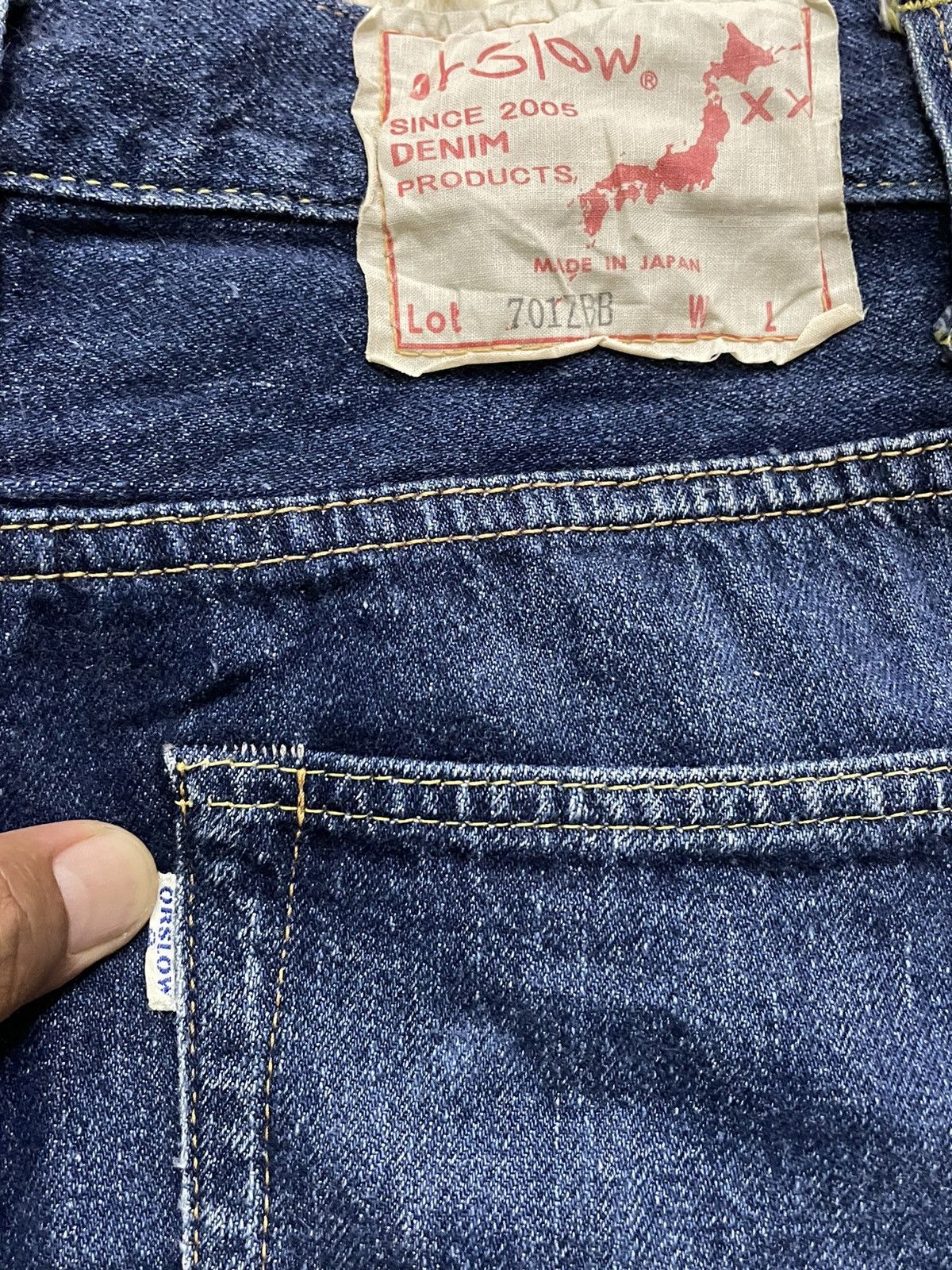 Beams Plus × Orslow Final Drop‼️Orslow x Beams Selvedge Drop Croth Size US 26 / EU 42 - 12 Thumbnail