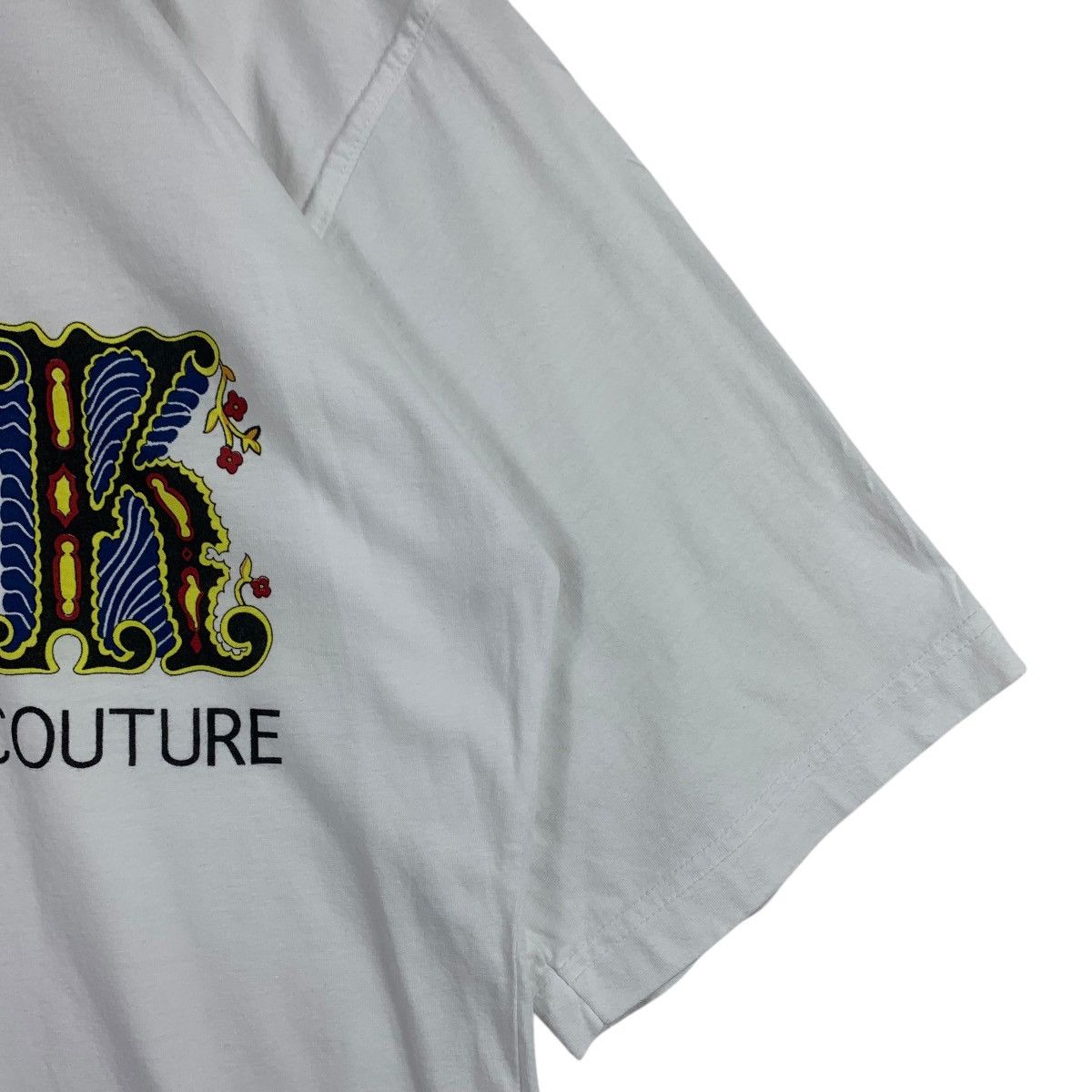Versace × Vintage Vintage VERSACE JEANS Couture big spellout logo tee Size US M / EU 48-50 / 2 - 7 Thumbnail