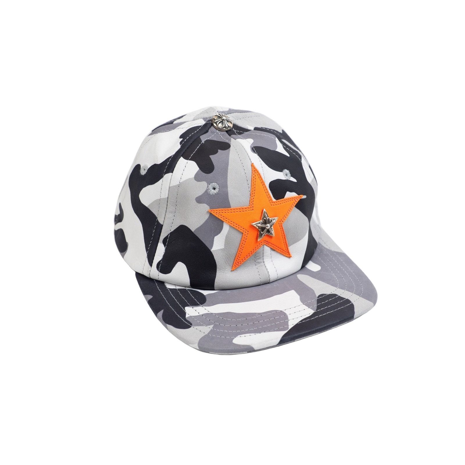 Chrome Hearts Orange/Camo Star Patch Hat Size ONE SIZE - 1 Thumbnail