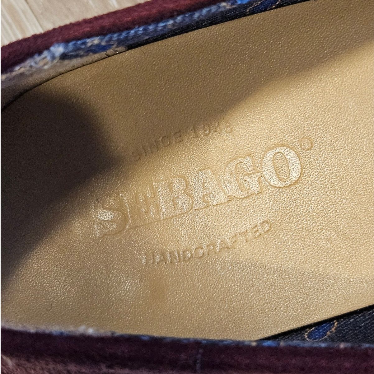 Sebago SEBAGO Wine Suede Leather Hutton Smoking Flat sz 6M Size US 6 / IT 36 - 3 Thumbnail