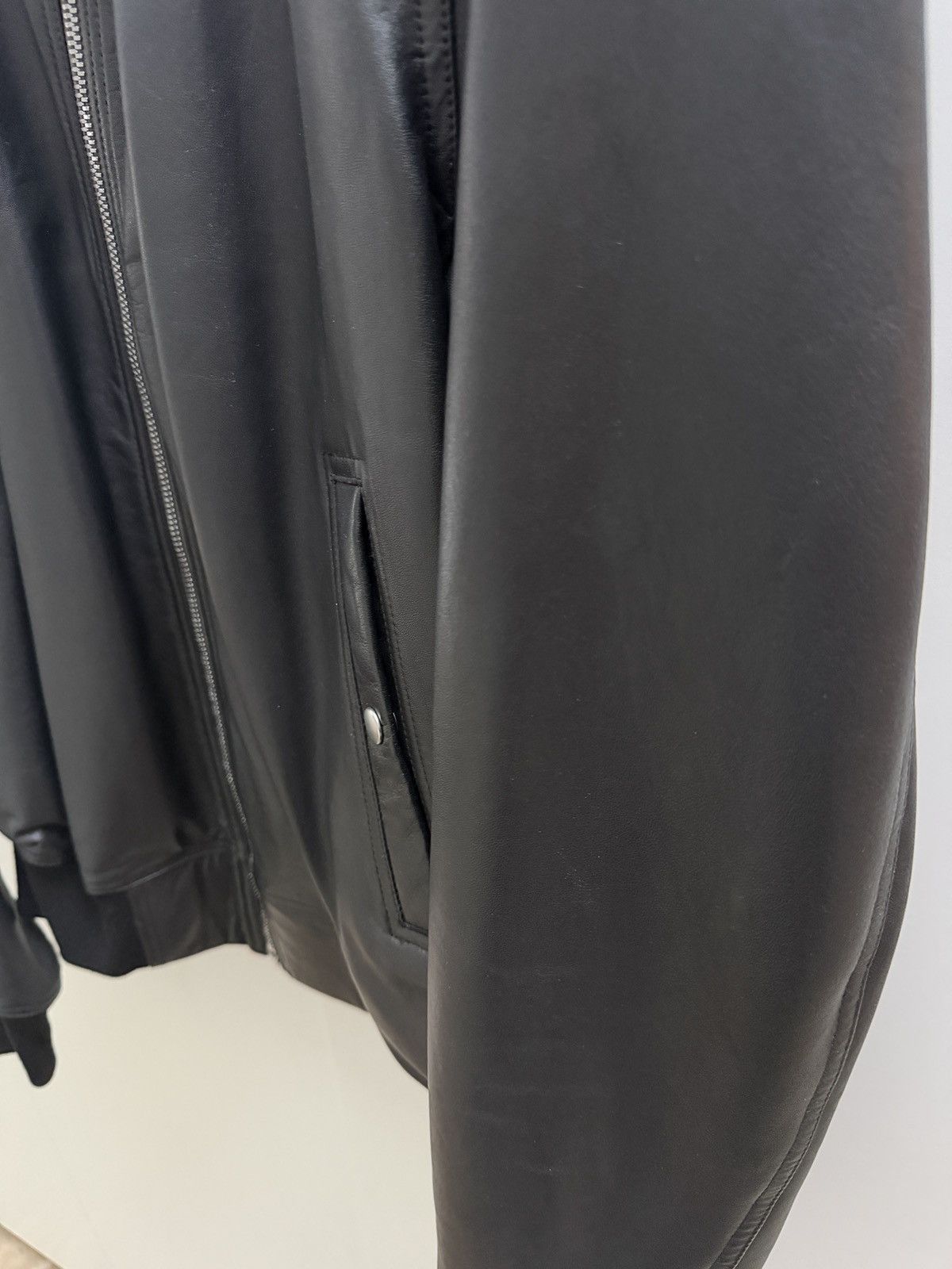 Rick Owens FOGACHINE S/S 22 - FLIGHT JACKET - LAMBSKIN Size US XL / EU 56 / 4 - 4 Thumbnail