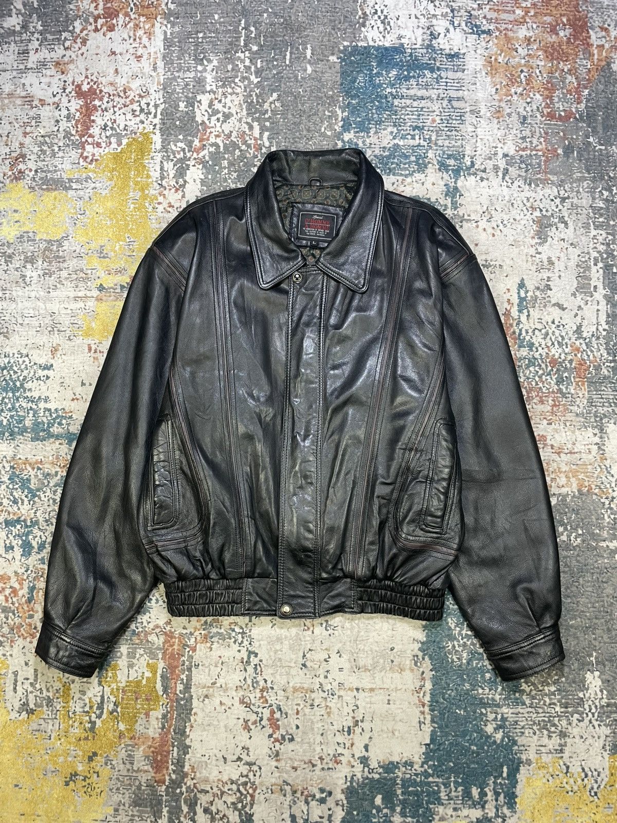 Issey Miyake × Tete Homme Tete homme bikers multi zipper leather