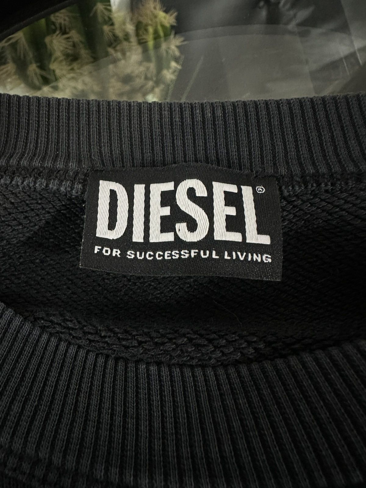 Diesel Diesel Sweatshirt mit Label-Detail in black Size US L / EU 52-54 / 3 - 3 Thumbnail
