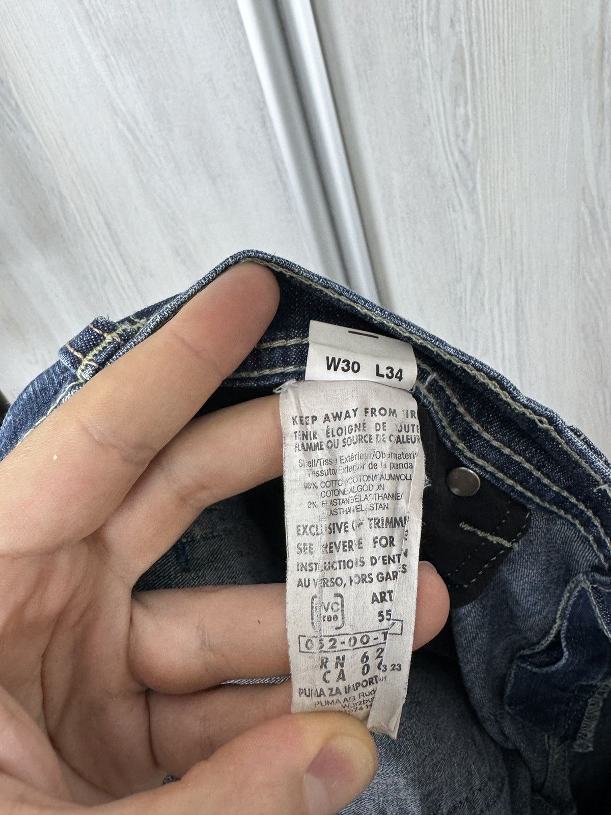 Evisu Evisu Puma Vintage 00s Washed Denim Y2K Flared Pants Jeans Size 34" / US 12 / IT 48 - 16 Thumbnail