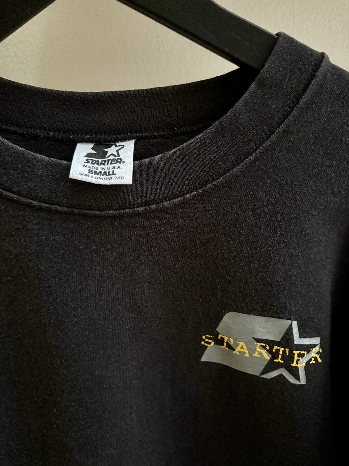 Starter Starter VTG 90s black/gold longsleeve shirt S/M Made in USA Size US M / EU 48-50 / 2 - 3 Thumbnail