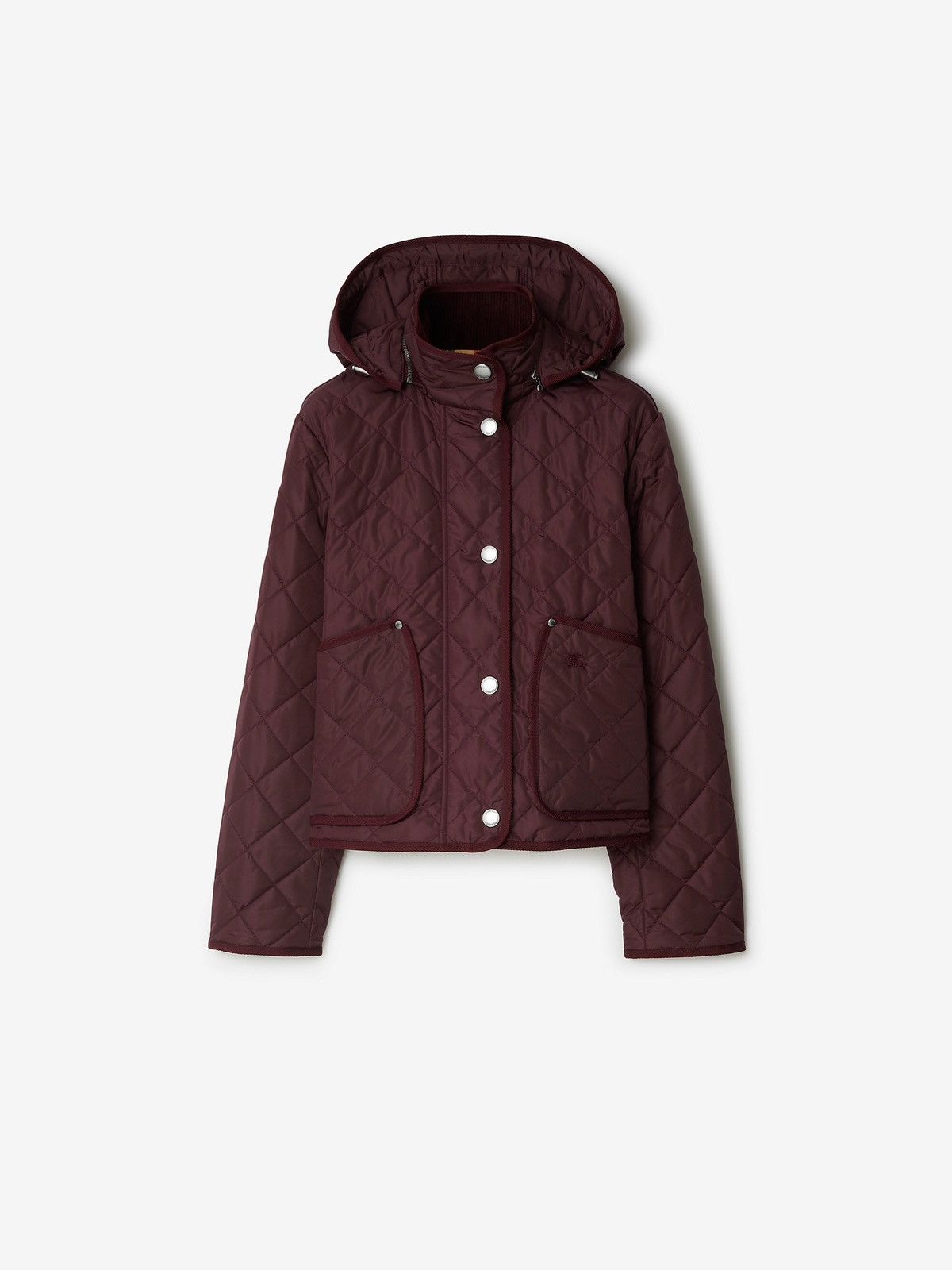 Burberry Burberry Cropped Quilted Nylon Jacket Size L / US 10 / IT 46 - 1 Thumbnail