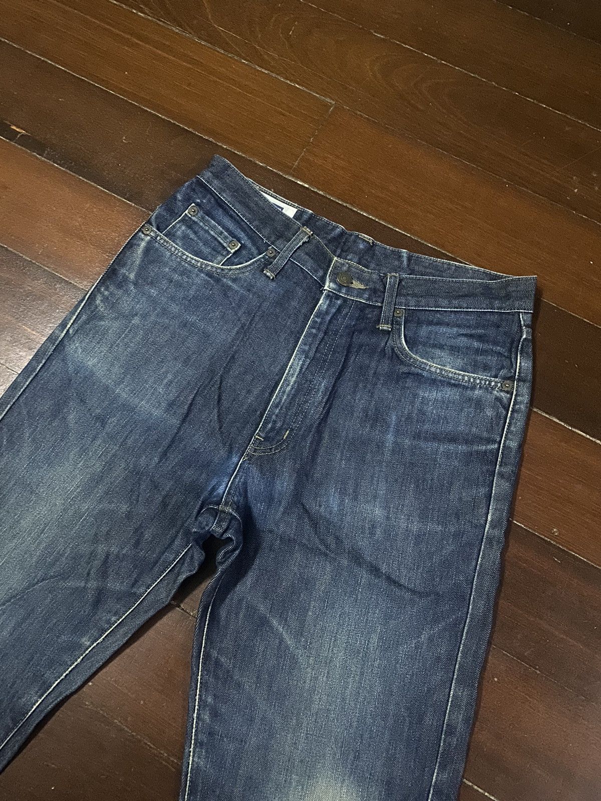 Edwin × Japanese Brand FIRE 🔥 VINTAGE EDWIN 404 distressed Size US 33 - 5 Thumbnail