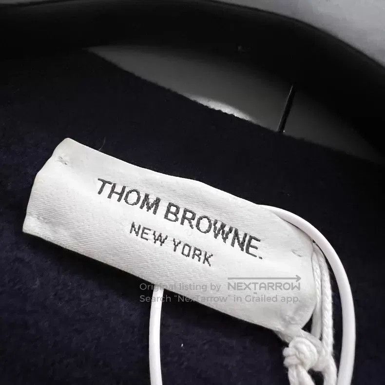 Thom Browne Thom Browne Navy Blue Striped Knit Cardigan Size US L / EU 52-54 / 3 - 2 Thumbnail