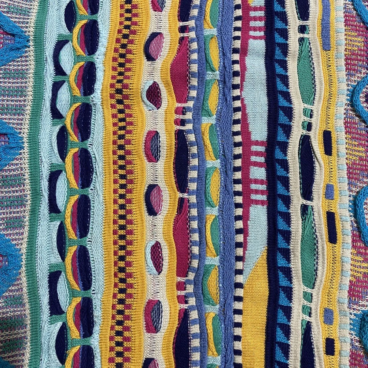 Coogi Vintage 90s Modigliani Coogie Style 3D Knit Sweater Size US L / EU 52-54 / 3 - 4 Thumbnail