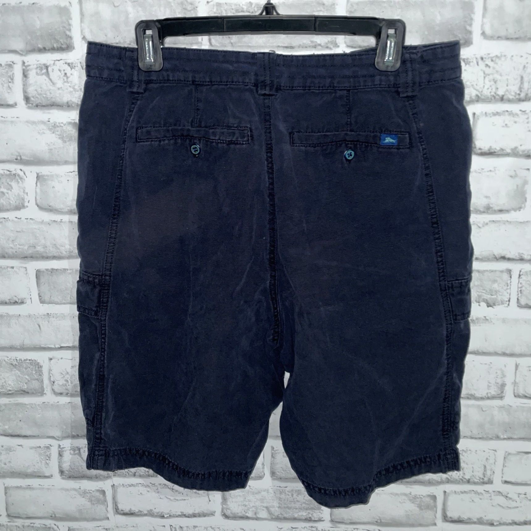 Tommy Bahama Tommy Bahama Cargo Shorts Mens 32 Dark Blue Tencel Blend Size US 32 / EU 48 - 5 Thumbnail