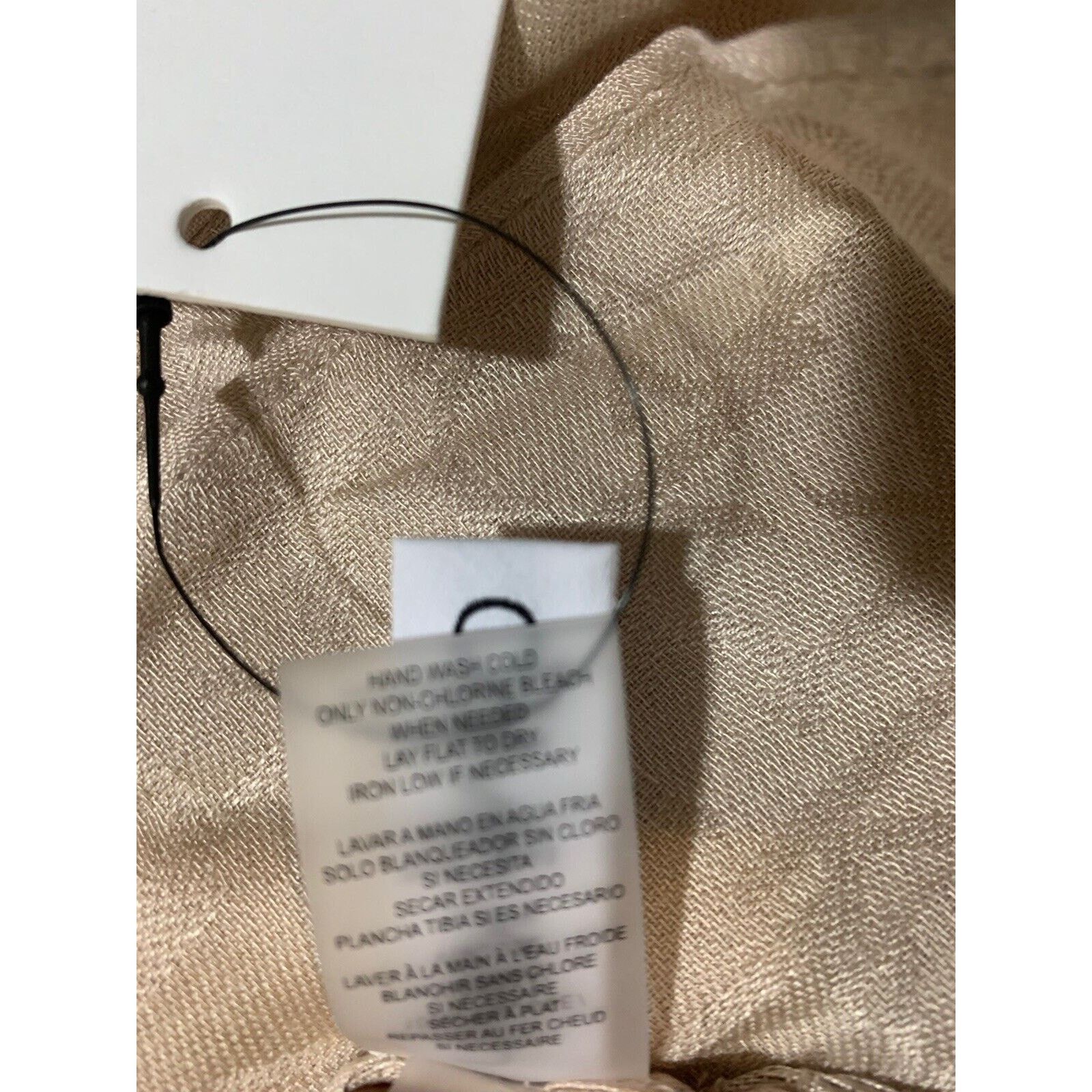 Calvin Klein Calvin Klein CK Logo Monogram Cream Rectangle Scarf 26X70 Size ONE SIZE - 5 Thumbnail