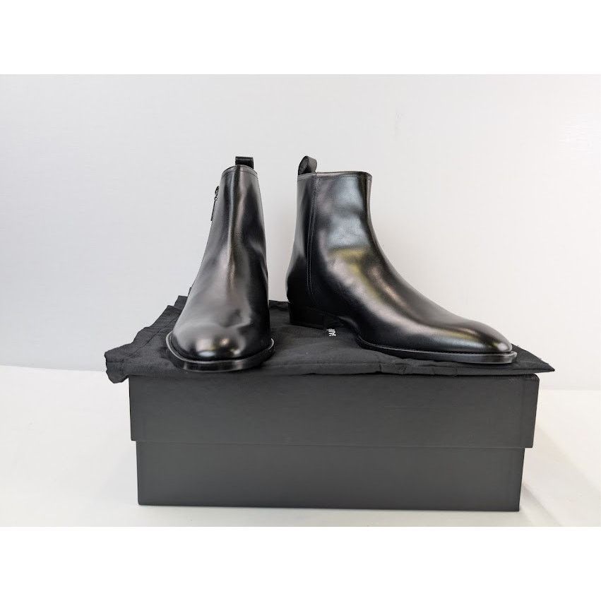 Saint Laurent Paris o1rshd1 Leather Shezan Wyatt 30 Chelsea Boots in Nero Size US 10.5 / EU 43-44 - 20 Thumbnail
