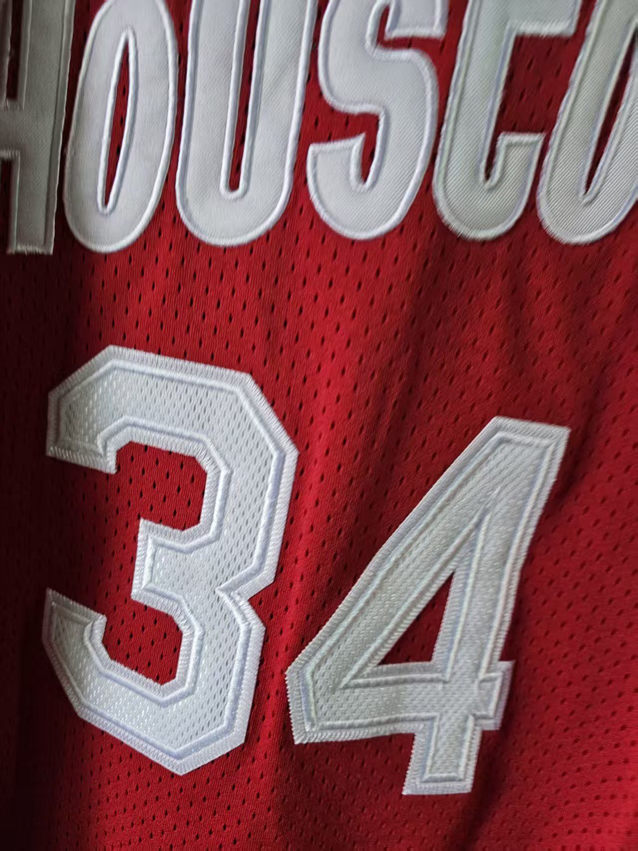 NBA Houston Rockets #34 Hakeem Olajuwon Jersey Double Stitched Size US M / EU 48-50 / 2 - 4 Thumbnail