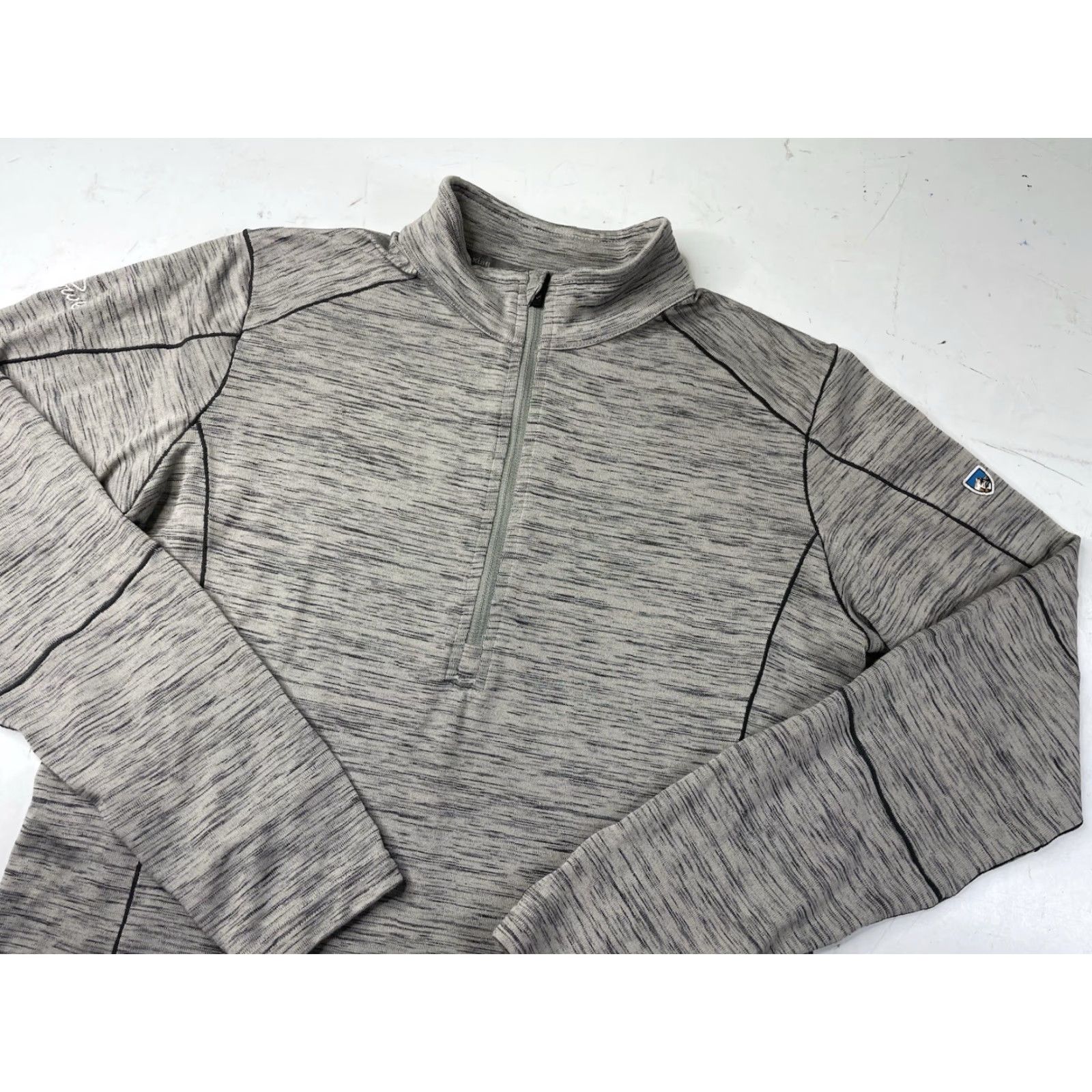 Vintage Kuhl Alloy Men's 1/4 Zip Pullover Gray Lightweight Medium STOWE Vermont Size US M / EU 48-50 / 2 - 2 Thumbnail