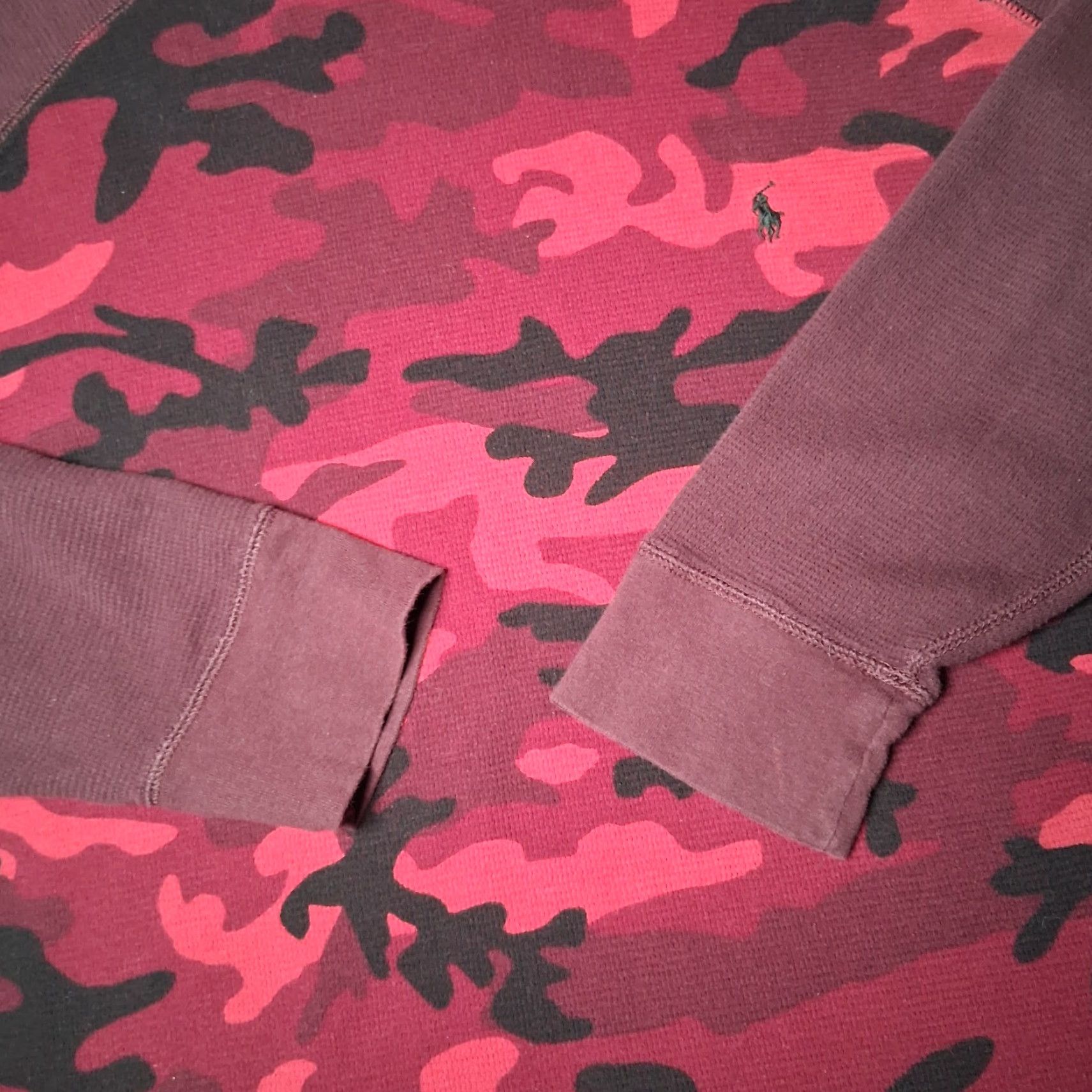 Polo Ralph Lauren Polo Ralph Lauren Thermal Shirt Men 2XL Camouflage Crew Neck Red Maroon Logo Long Sleeve T-Shirt Size US XXL / EU 58 / 5 - 6 Thumbnail
