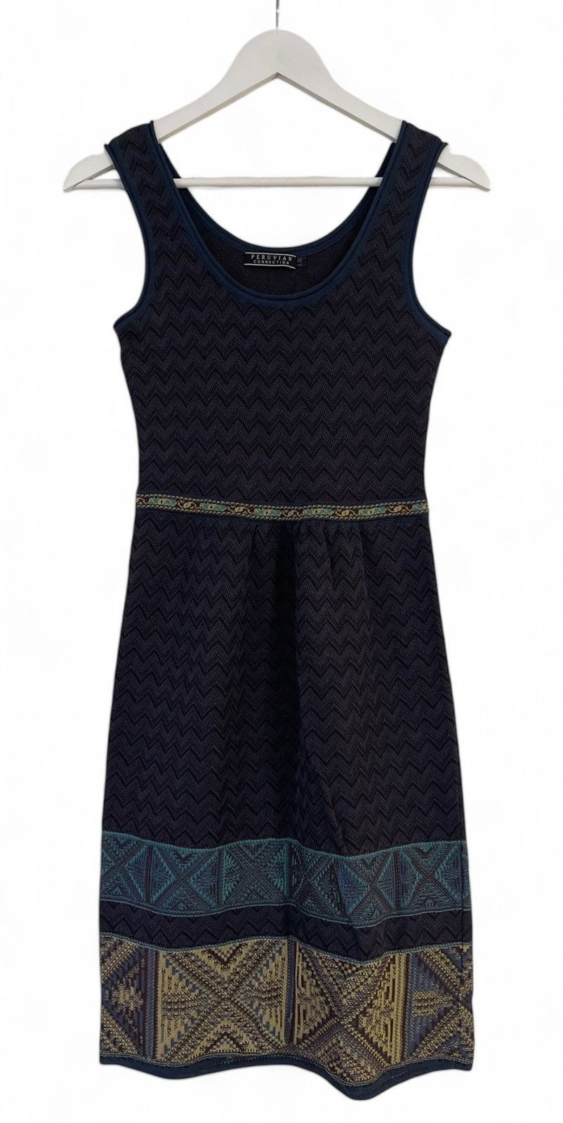 Peruvian Connection Print Dress Women's Size XS