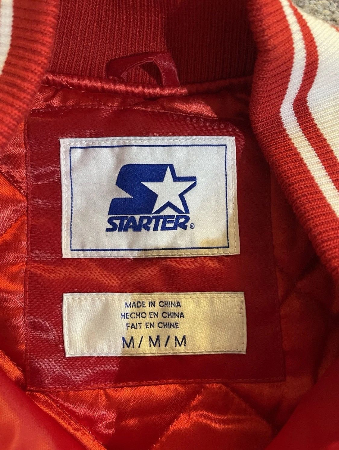 FaZe Faze Clan X Starter Red Satin Varsity Jacket Med NWT Size US M / EU 48-50 / 2 - 4 Thumbnail