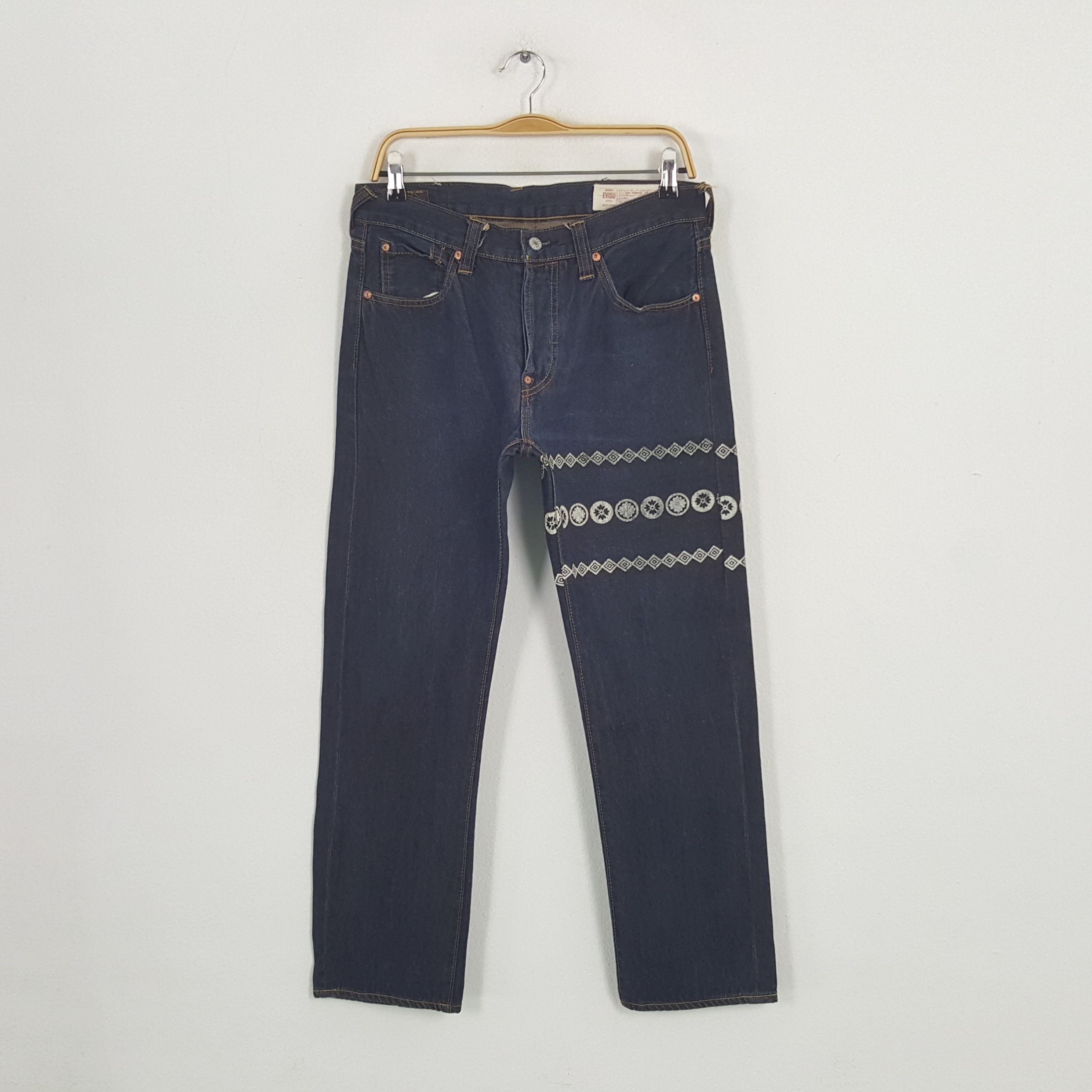 Evisu × Japanese Brand × Vintage Vintage Evisu Japanese Brand Daicock Custom Art Denim Jeans Size US 30 / EU 46 - 4 Thumbnail