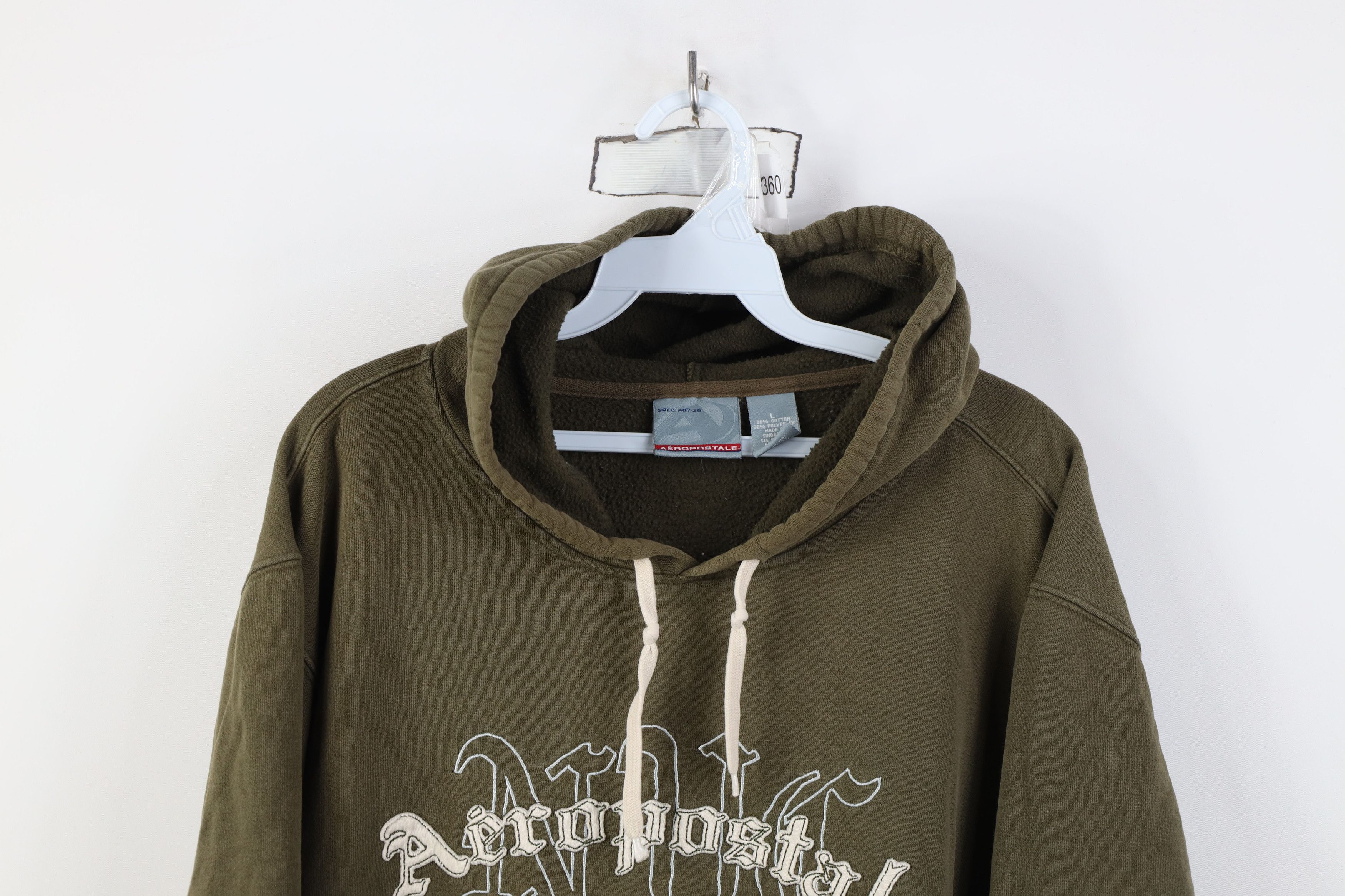 Aeropostale Vintage 90s Y2K Aeropostale Tribal NYC Hoodie Sweatshirt Size US L / EU 52-54 / 3 - 2 Thumbnail