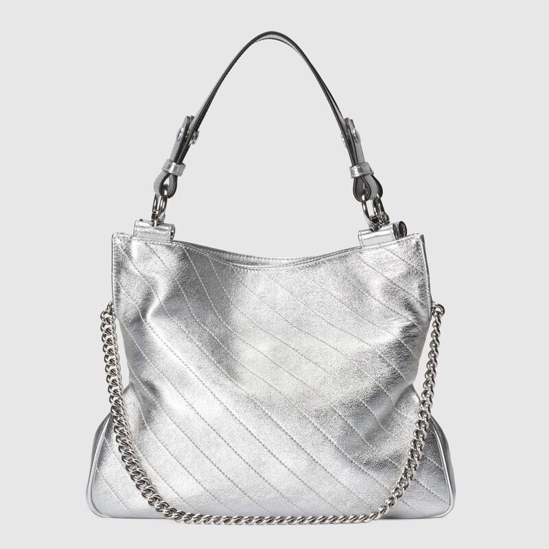 Gucci o1s1wg110225 Size: OS / Blondie Small Tote Bag in Silver Size ONE SIZE - 5 Thumbnail