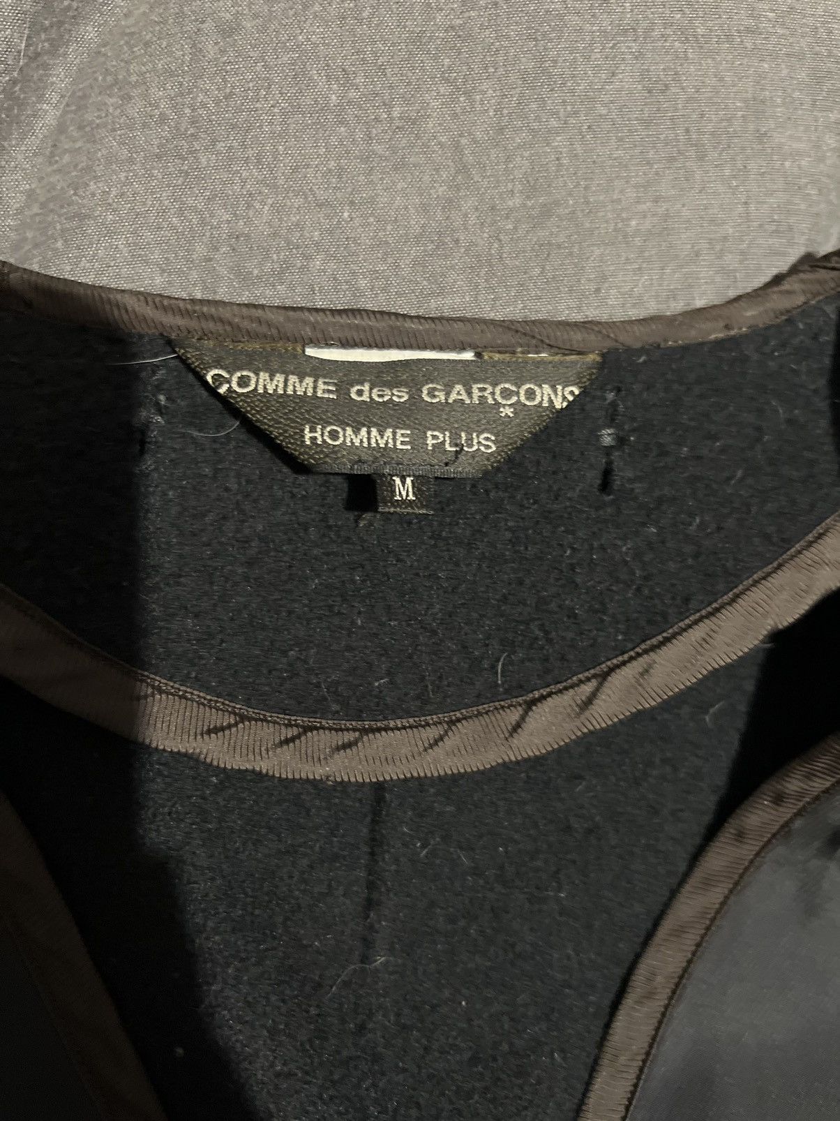 Comme des Garcons Homme Comme des Garçons' collarless wool coat Size US M / EU 48-50 / 2 - 3 Thumbnail