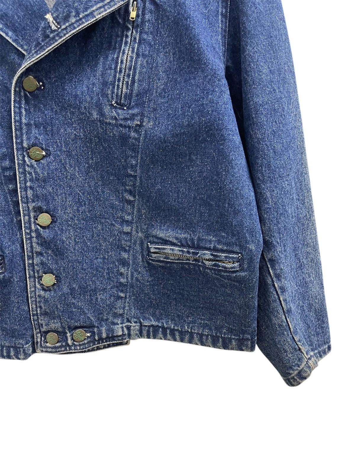 Japanese Brand Vintage Lipstar Double Collar Denim Jacket Size US M / EU 48-50 / 2 - 4 Thumbnail