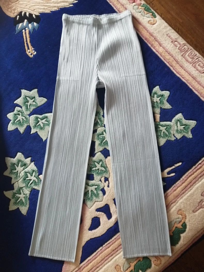 Issey Miyake issey miyake size:3 Light green pleated pants 2506-Nextarr Size 42" / US 20 - 4 Thumbnail