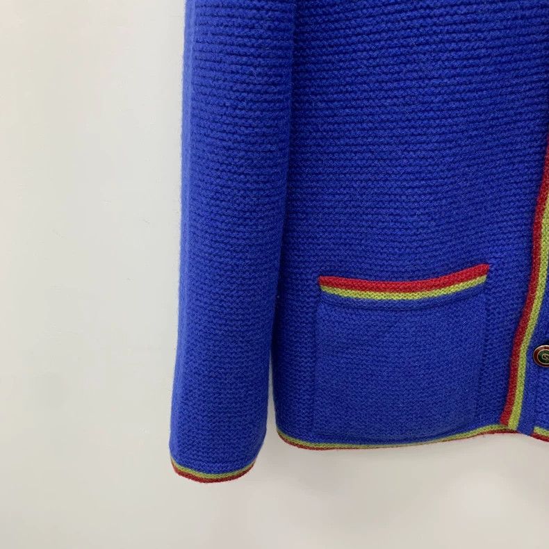 Gucci Gucci Blue letter logo embroidered wool single-breasted lo Size US M / EU 48-50 / 2 - 4 Thumbnail
