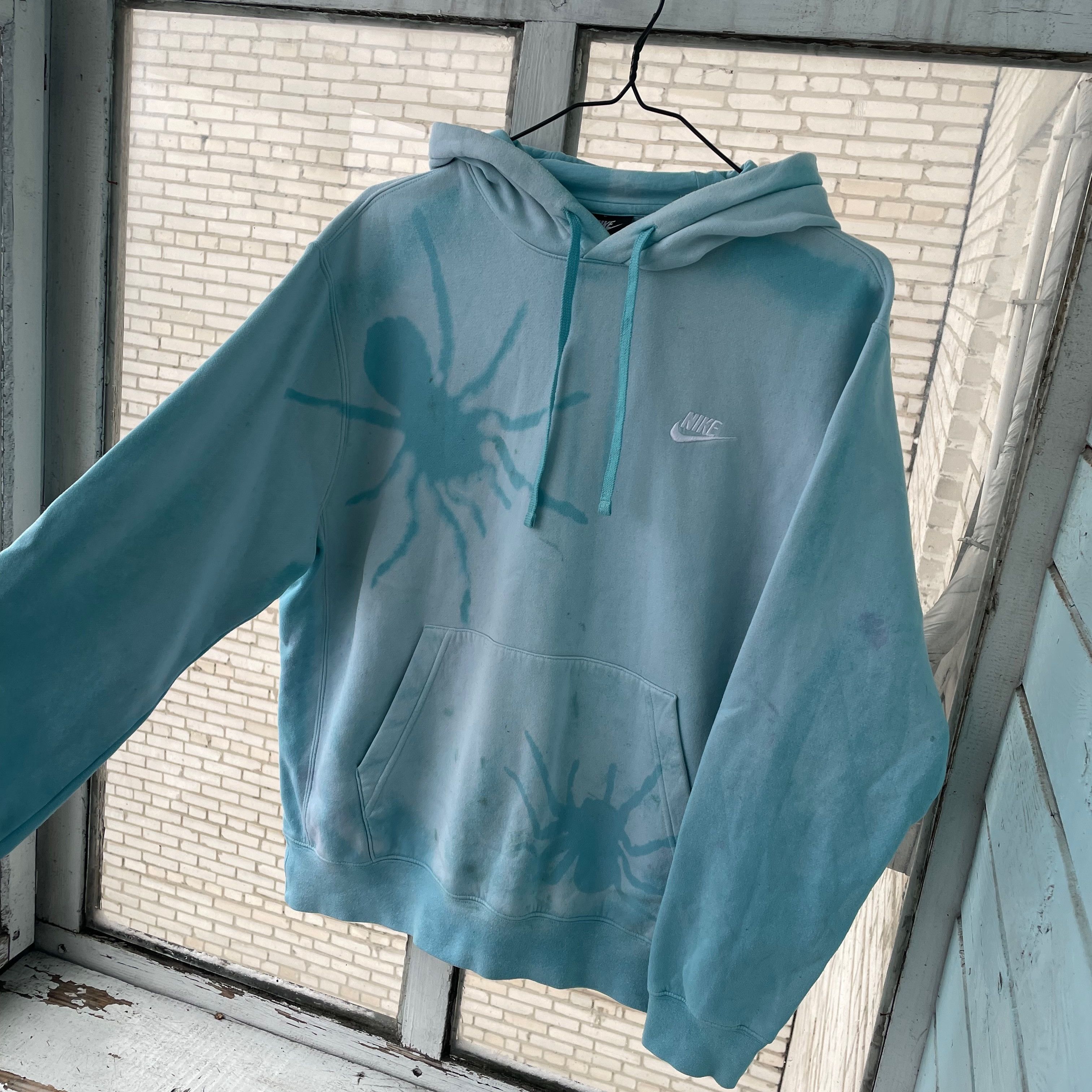 Nike Nike Custom hoodie spider faded patern bleached y2k opium Size US M / EU 48-50 / 2 - 1 Thumbnail