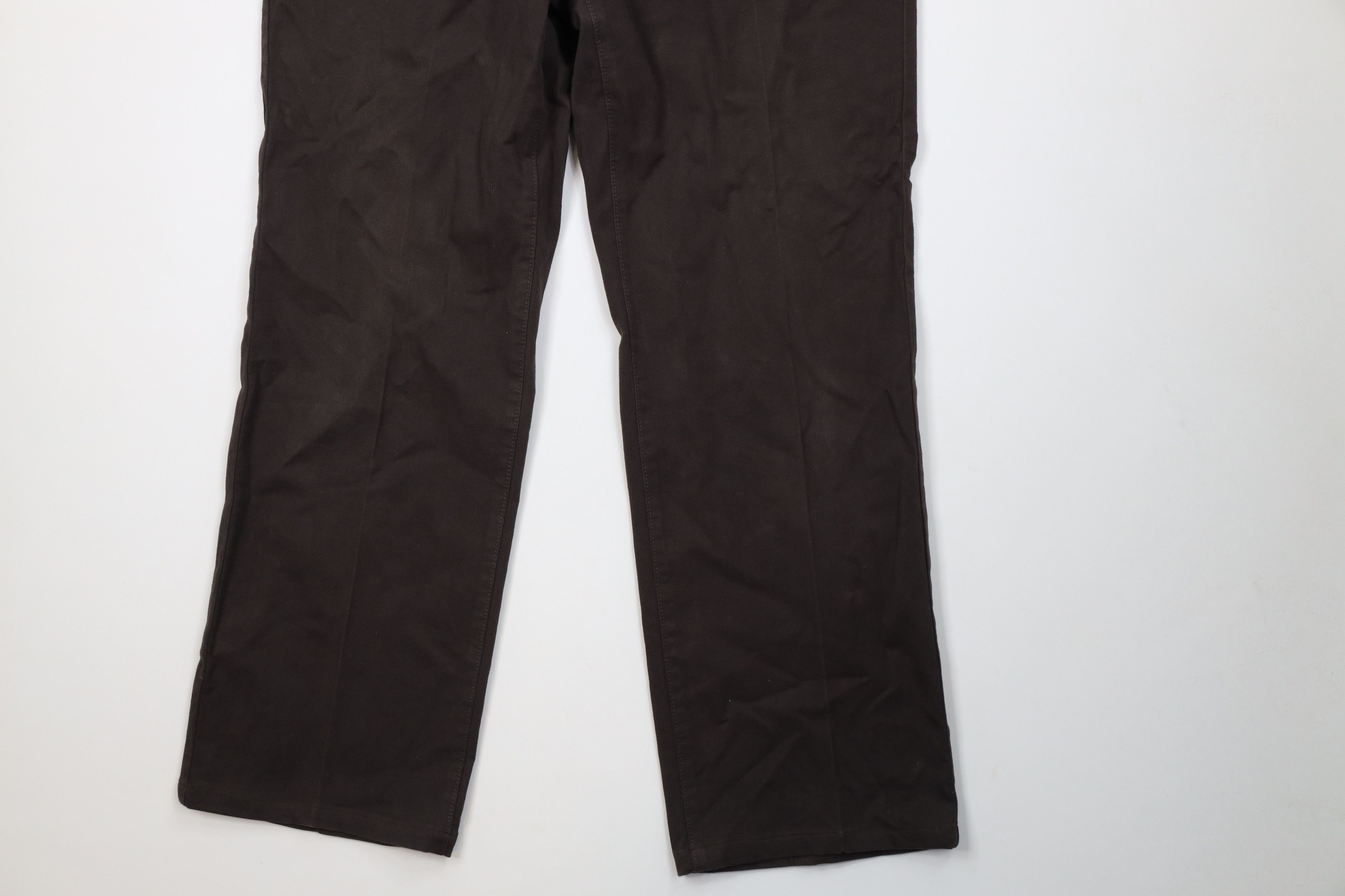 Vintage Vintage Y2K Streetwear Stretch Moleskin Wide Leg Pants Brown Size US 36 / EU 52 - 4 Thumbnail