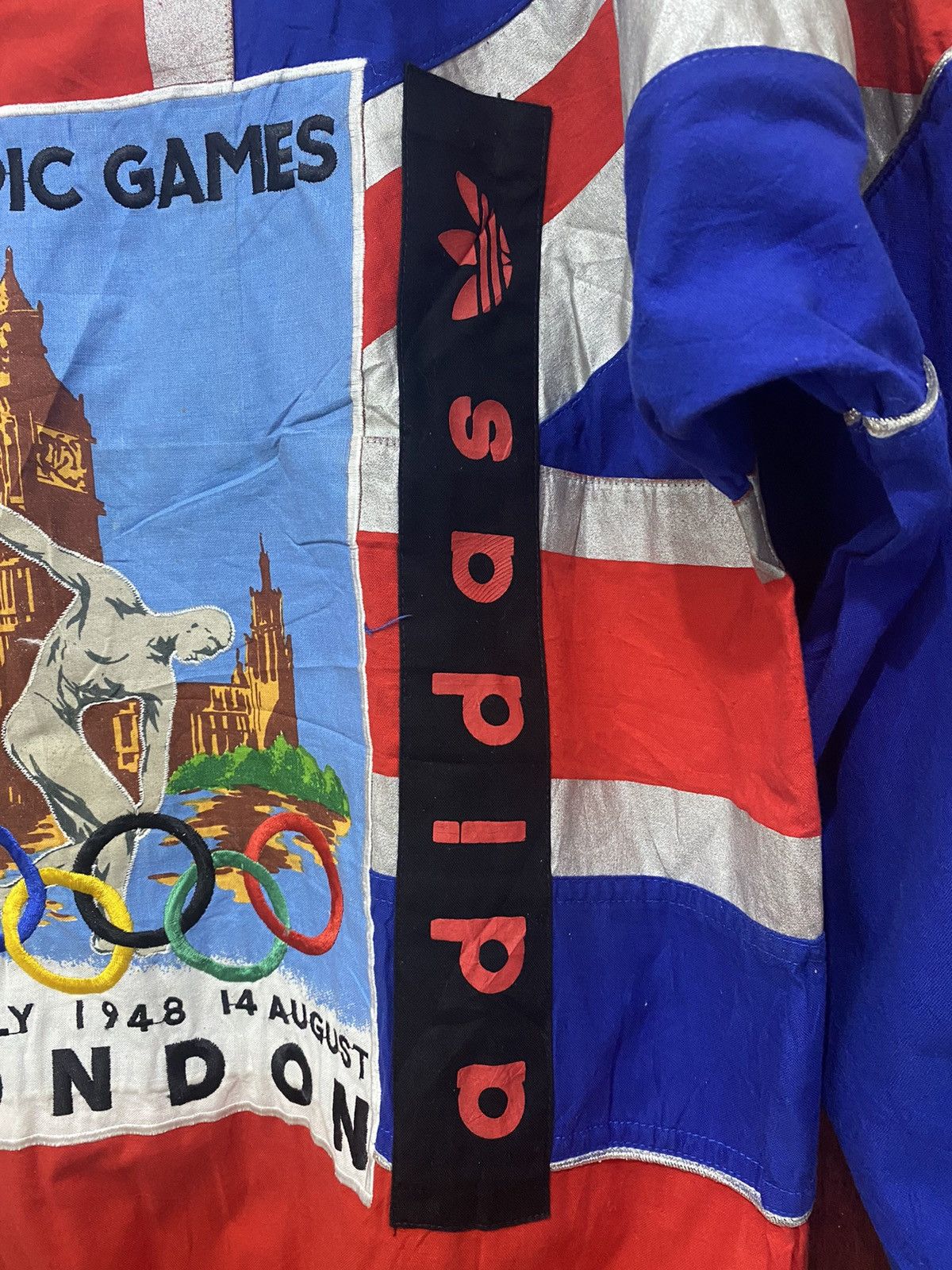 Adidas Vtg Adidas Olympic 1948 Games Crewneck AOP Collection Size US M / EU 48-50 / 2 - 7 Thumbnail