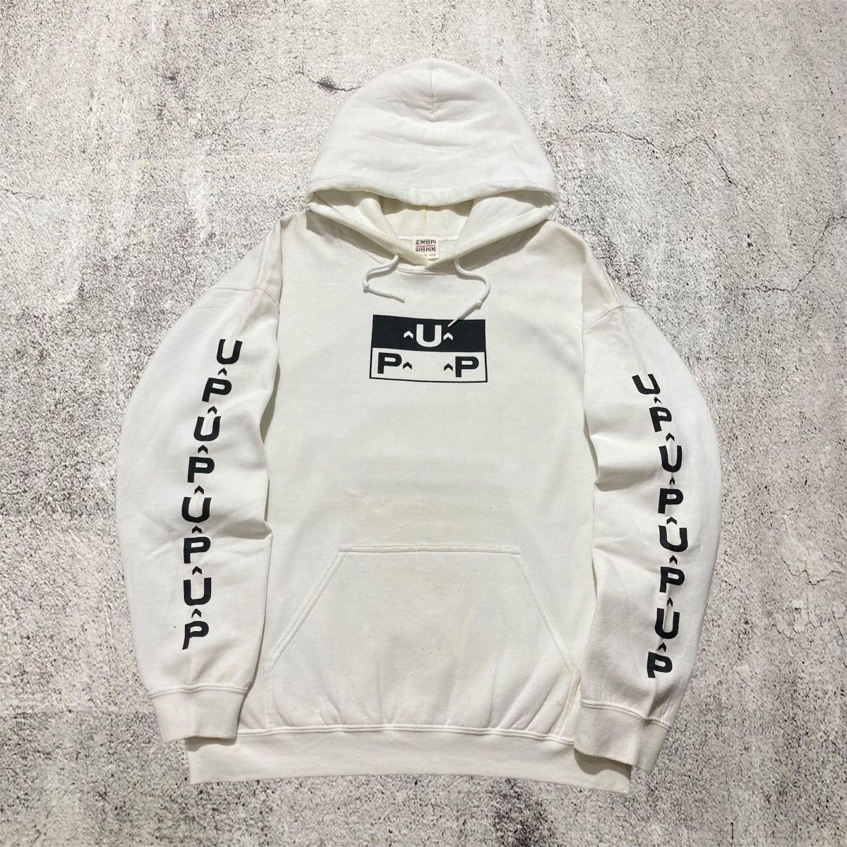 Japanese Brand Vintage Ehon Down Rip Off Sub Pop Nirvana Logo Hoodie White Size US XL / EU 56 / 4 - 1 Thumbnail